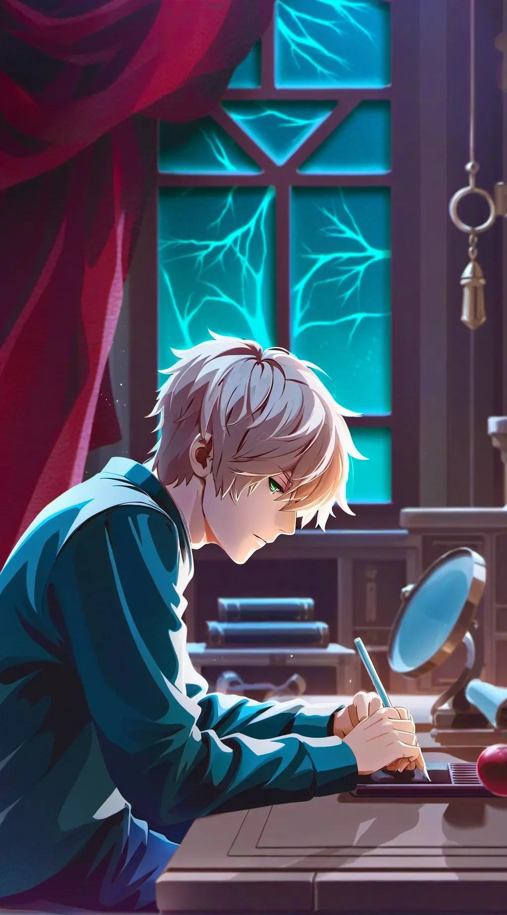 ai character: drew background