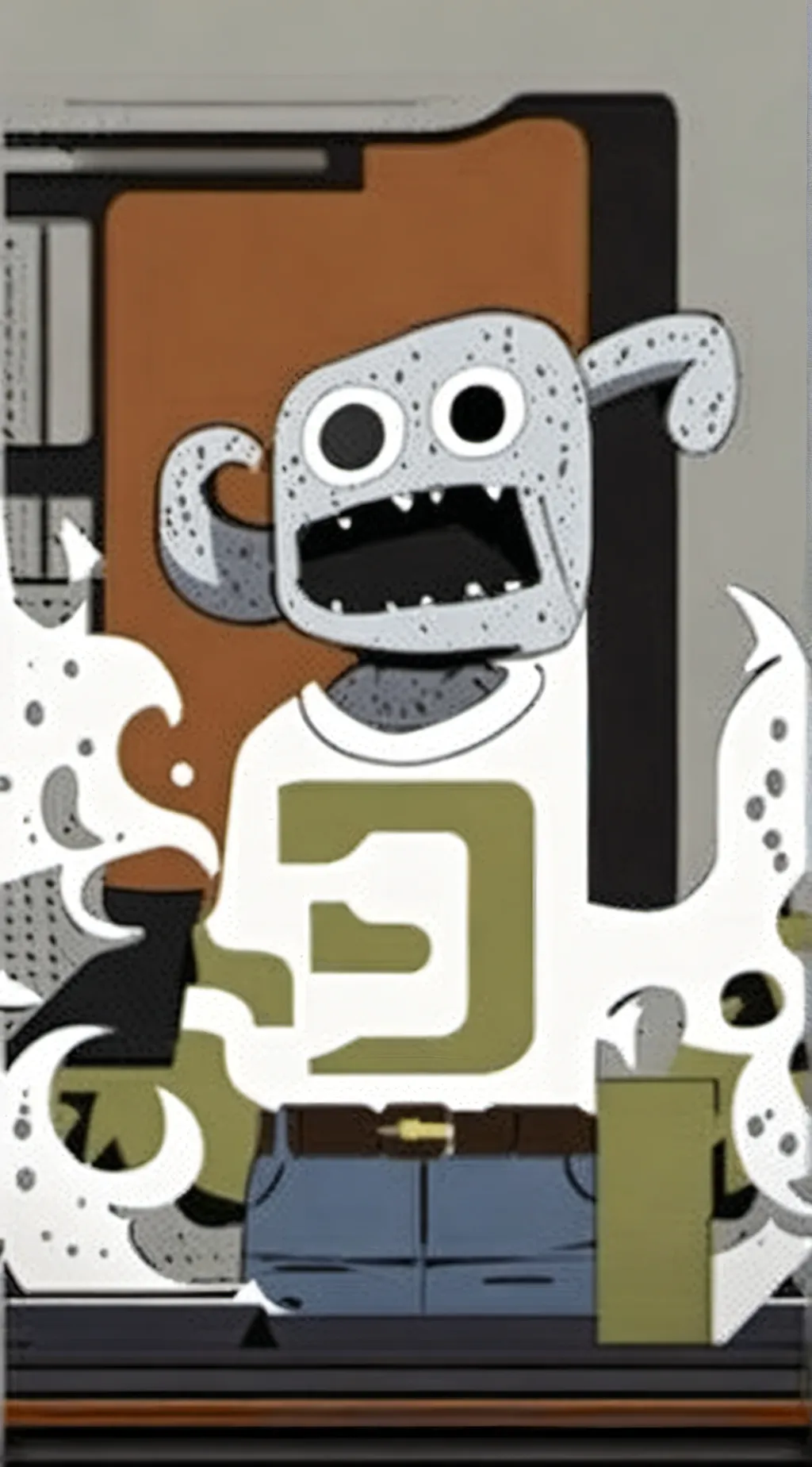 ai character: monster background