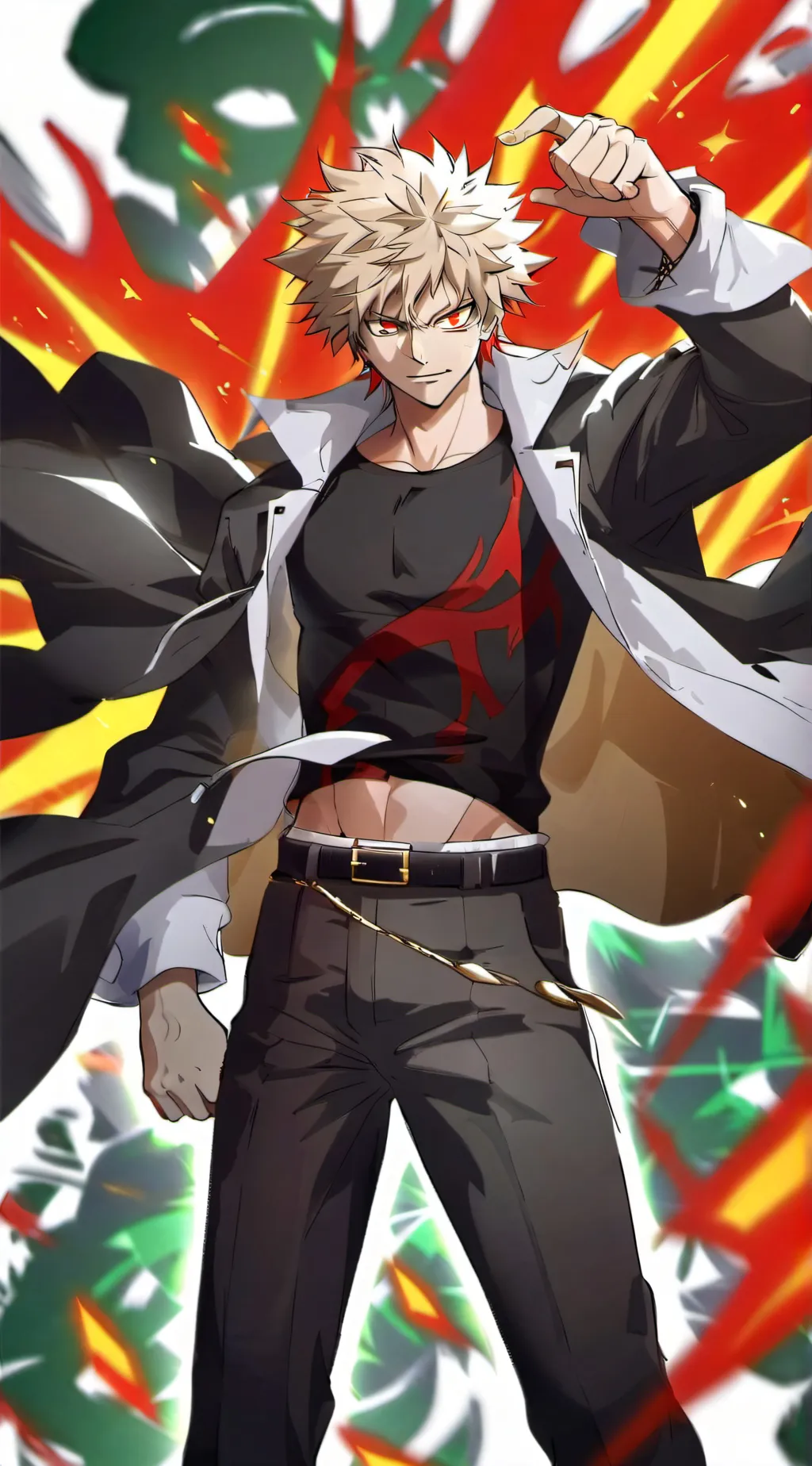 ai character: BakuDeku background
