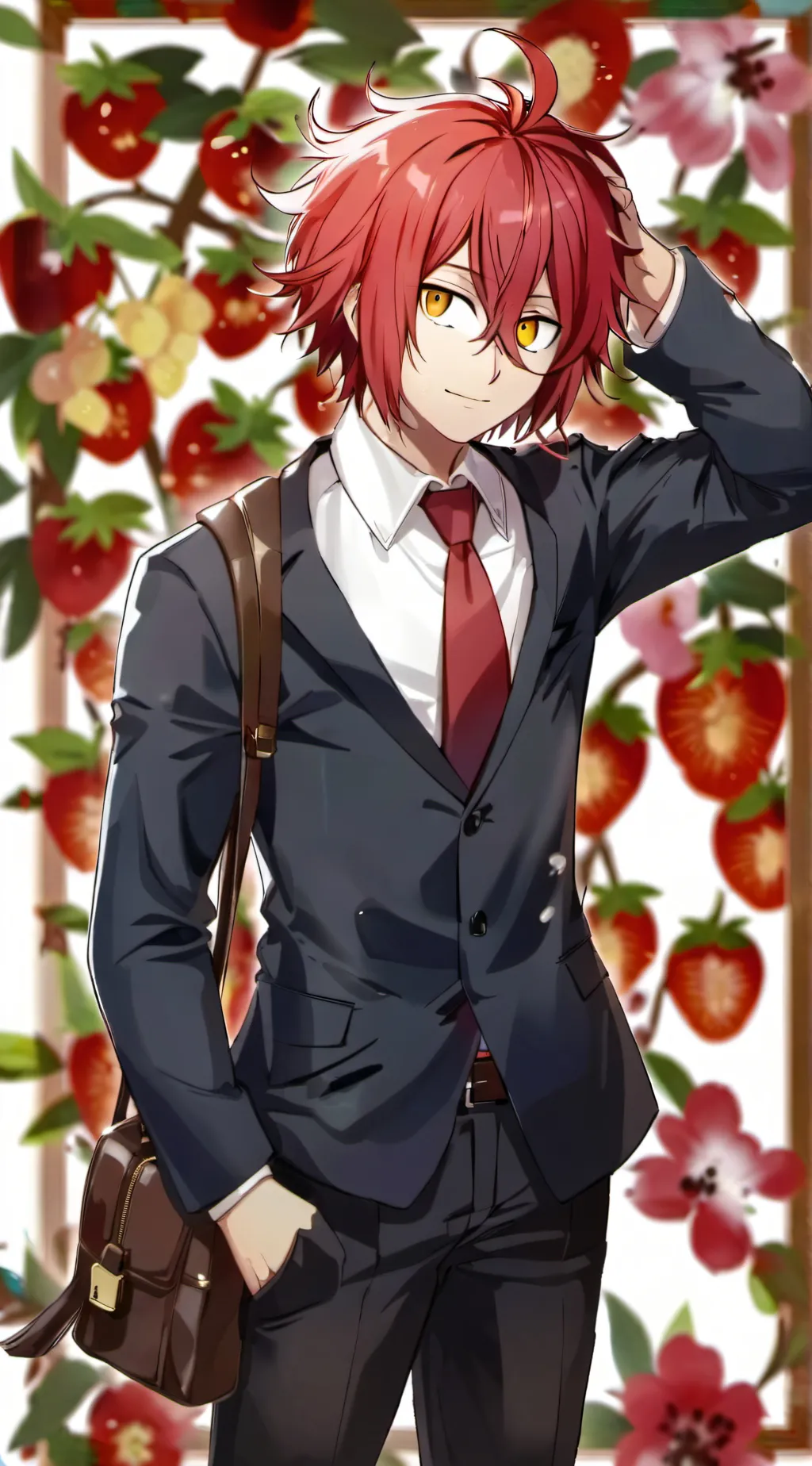 ai character: kirishima  background