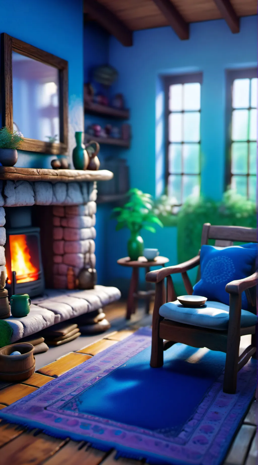 ai character: Weasley house background