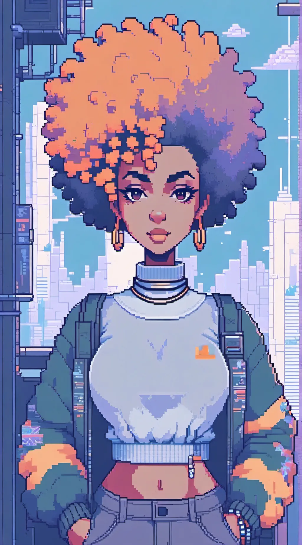 ai character: Ice spice. background
