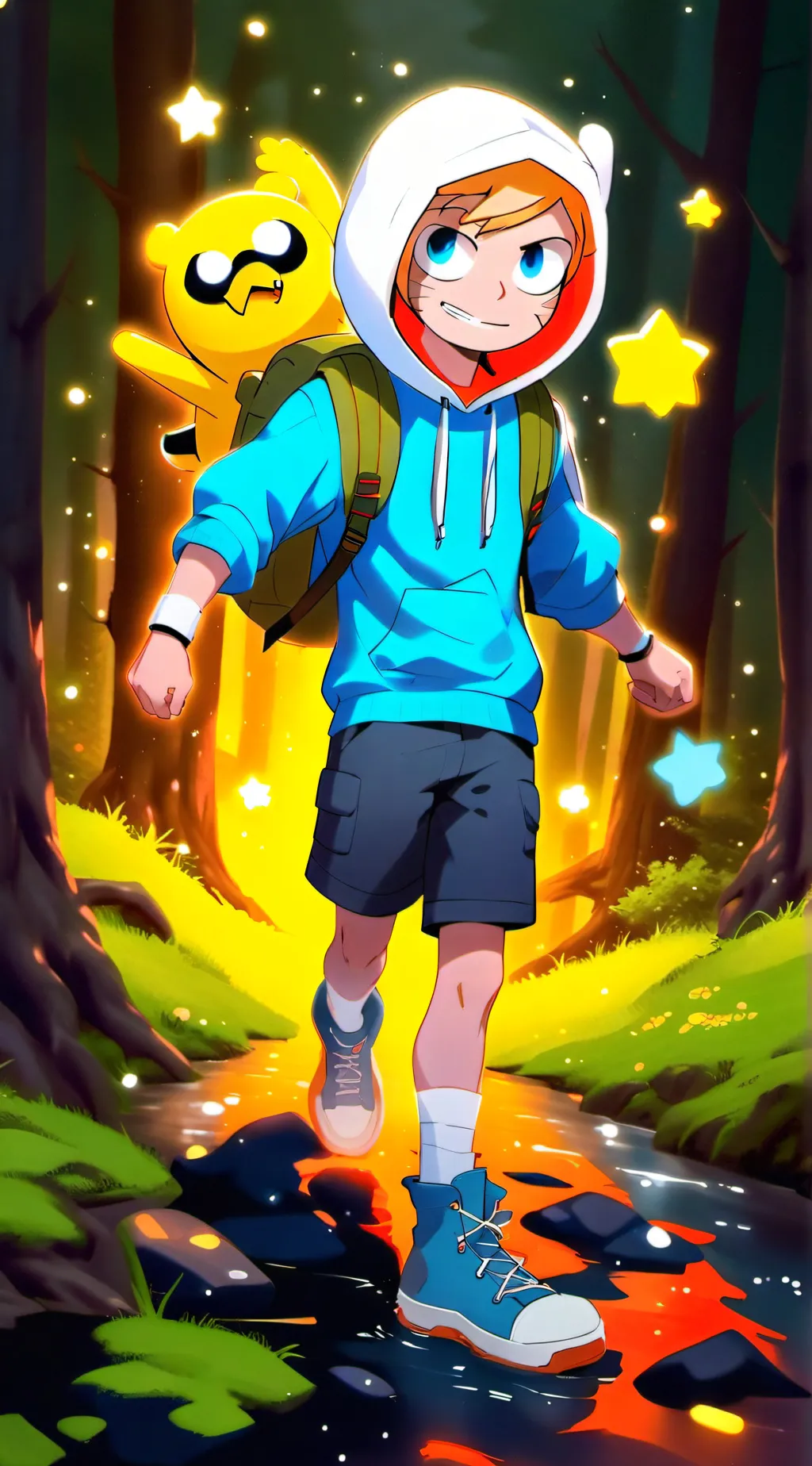 ai character: Finn The human background
