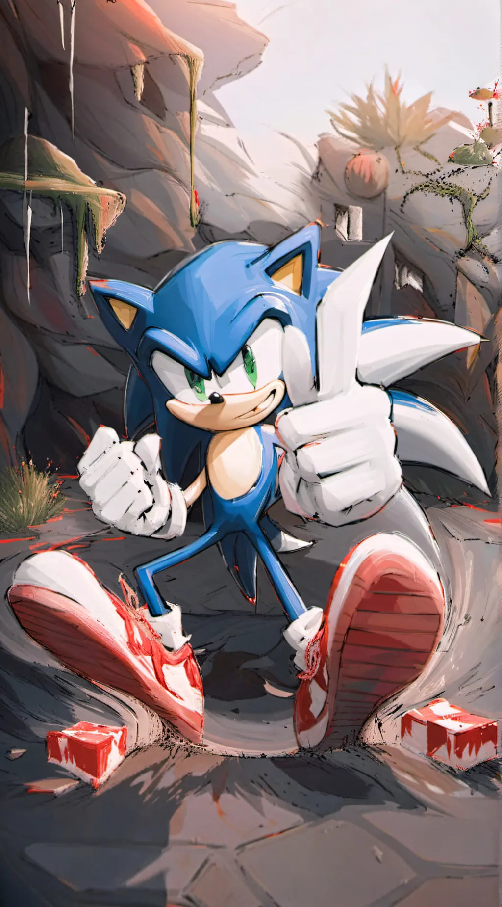 ai character: Sonic background