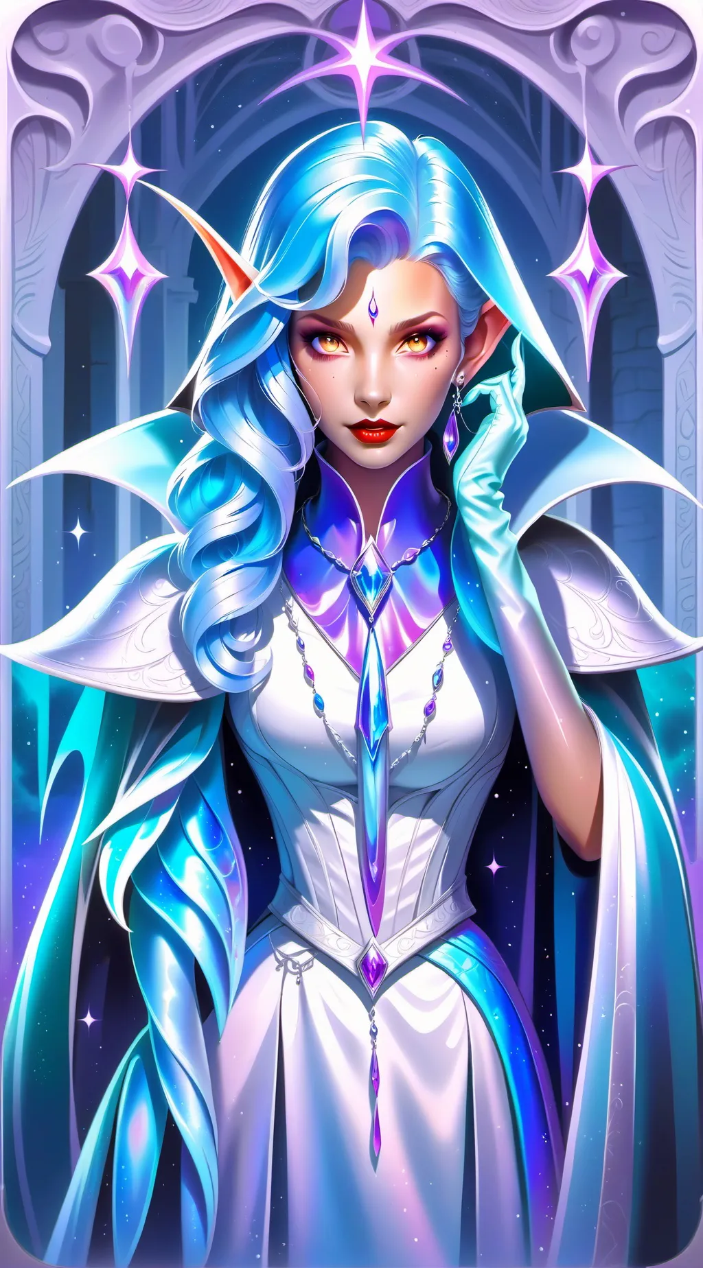 ai character: cloud background