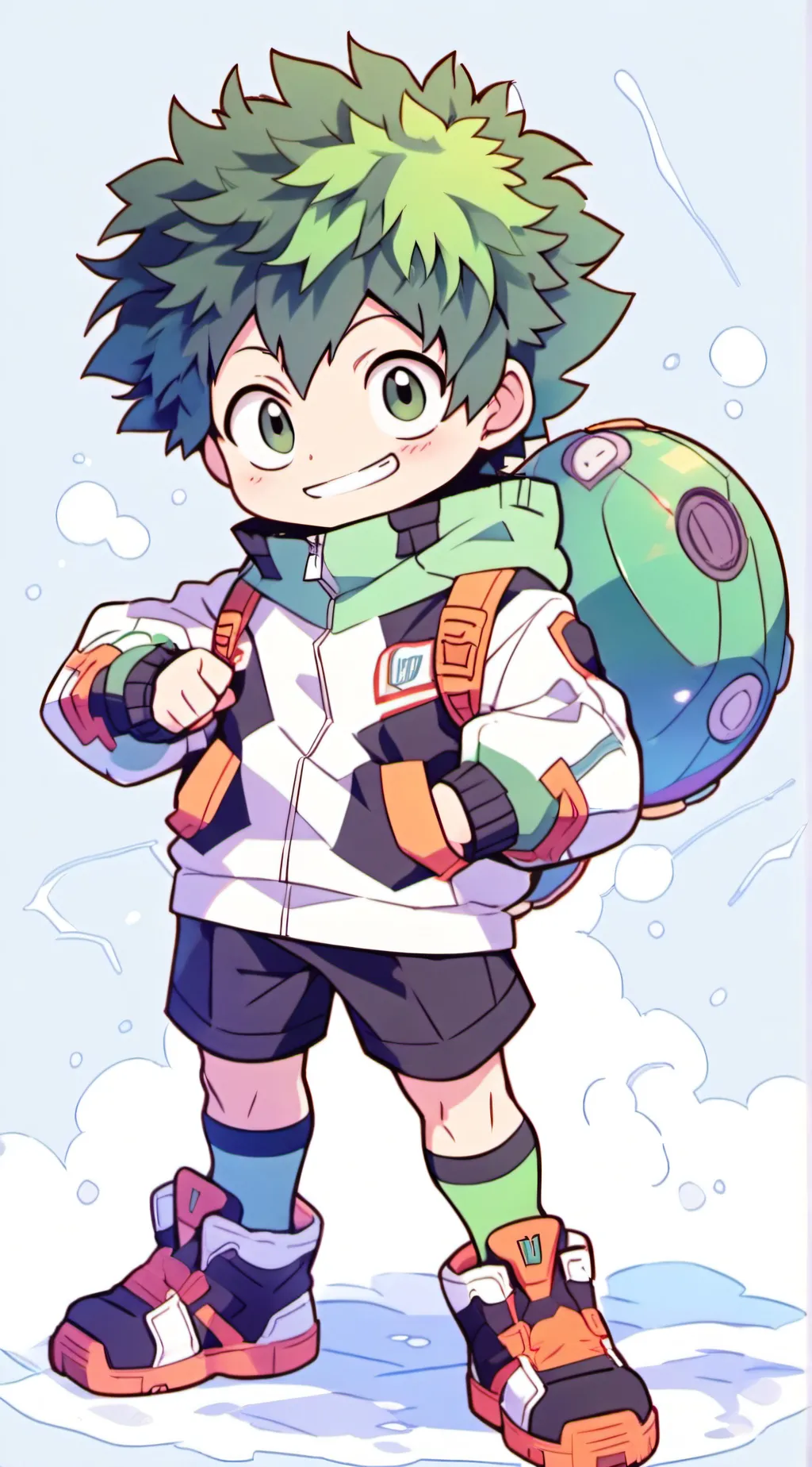 ai character: Deku background