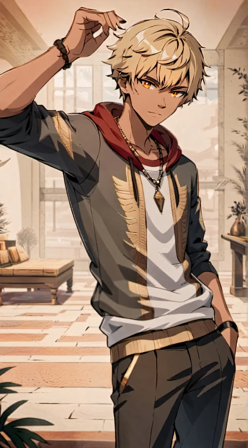 ai character: Leo background