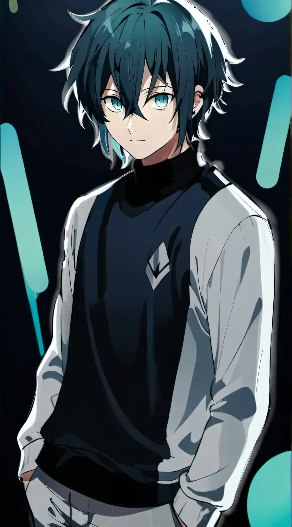 ai character: City boy muchiro  background