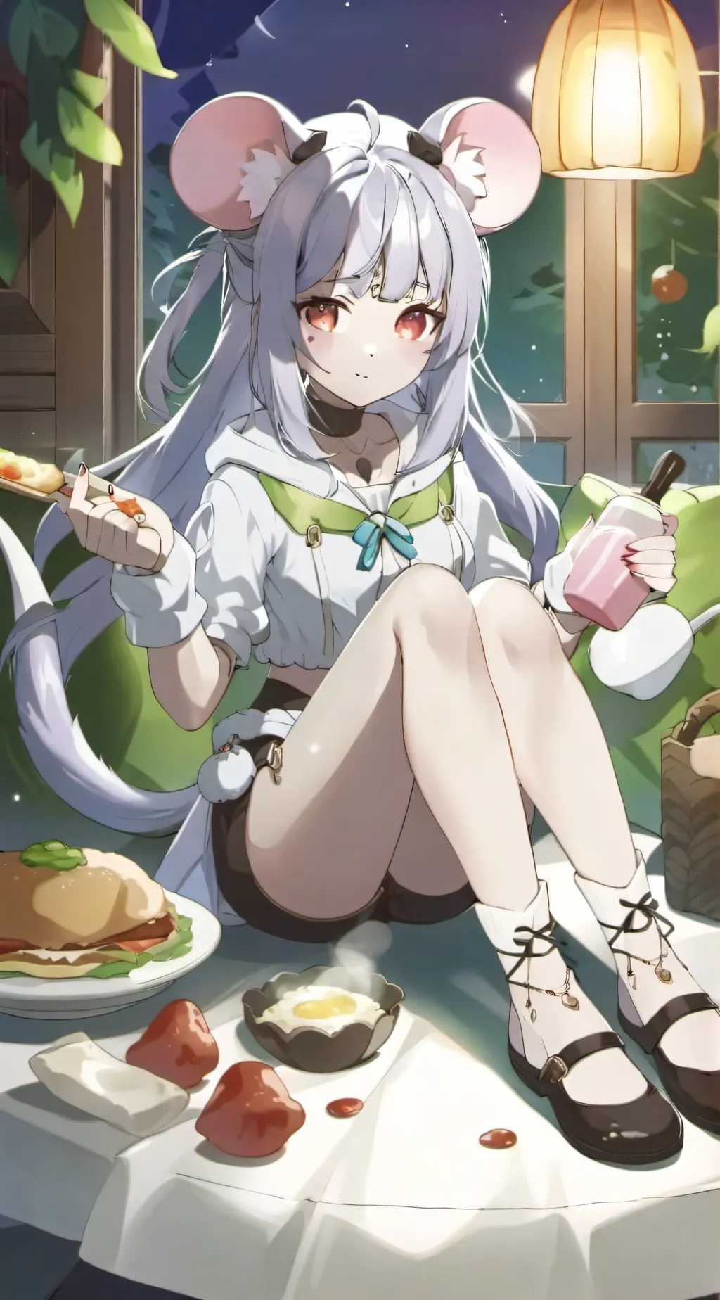 ai character: Luna background