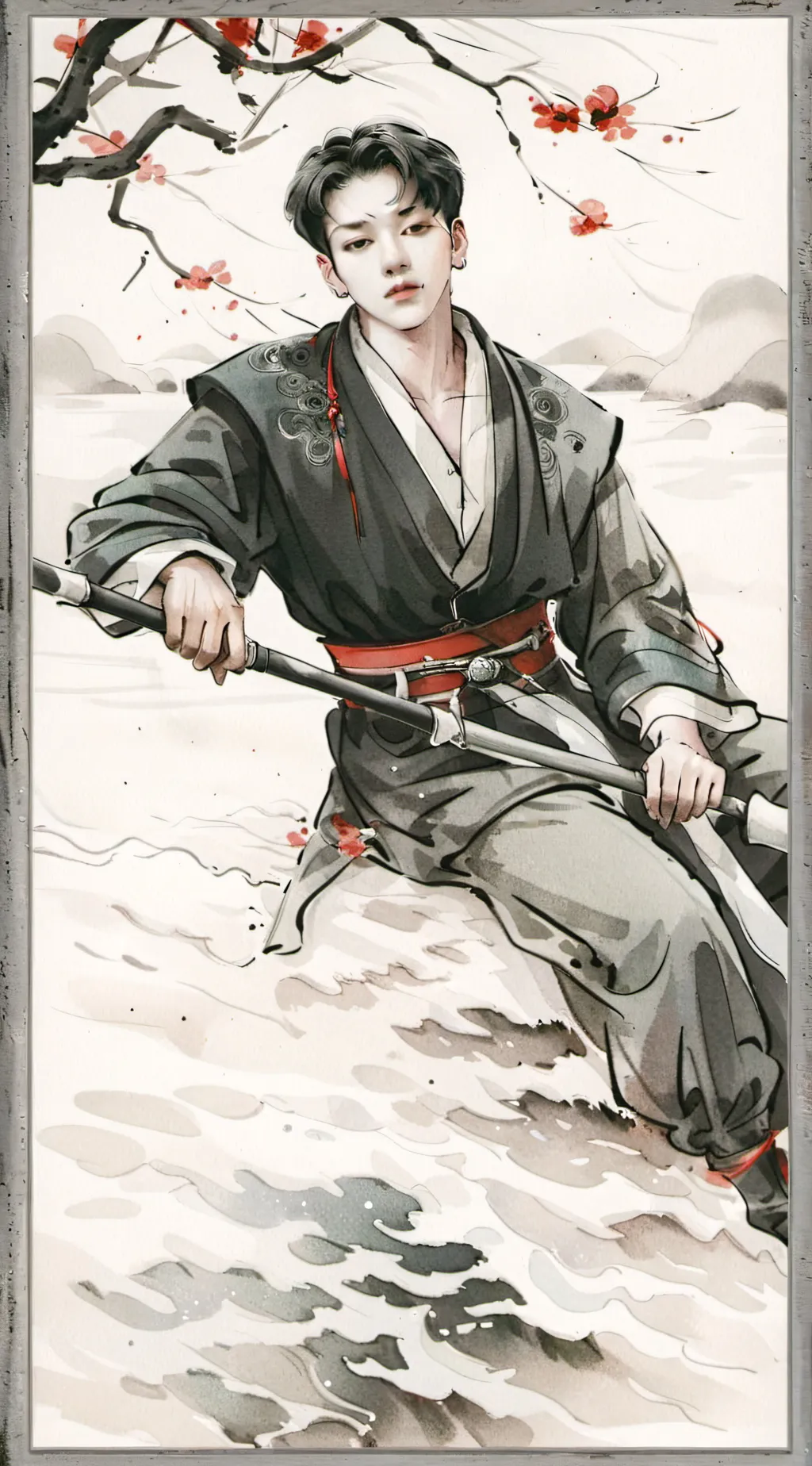 ai character: JEON JUNGKOOK background