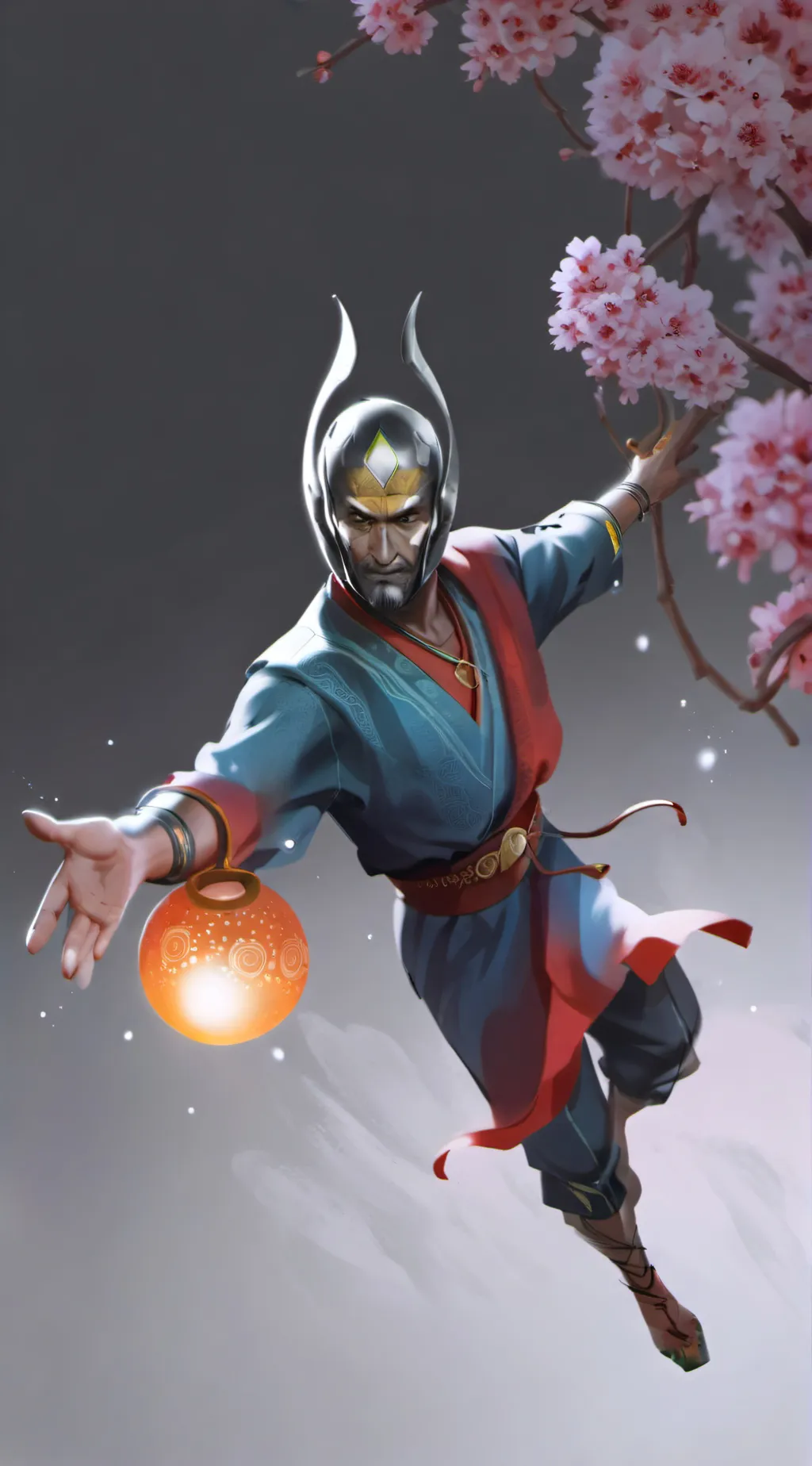 ai character: Steven A Martin  background