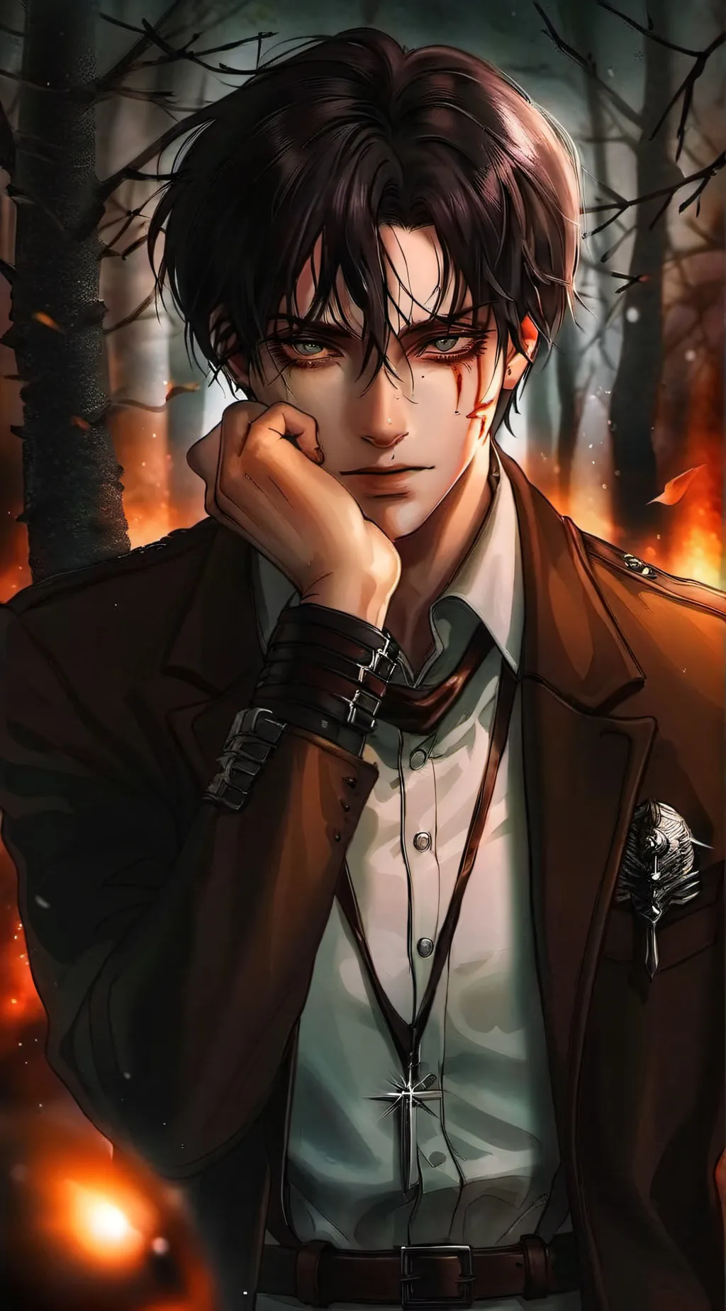 ai character: eren skibidi sigma background