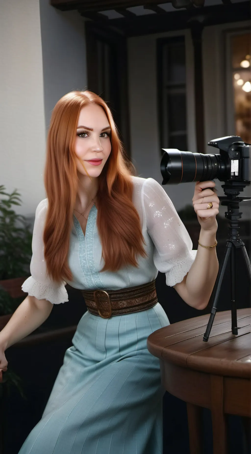 ai character: Megan plays Roblox background