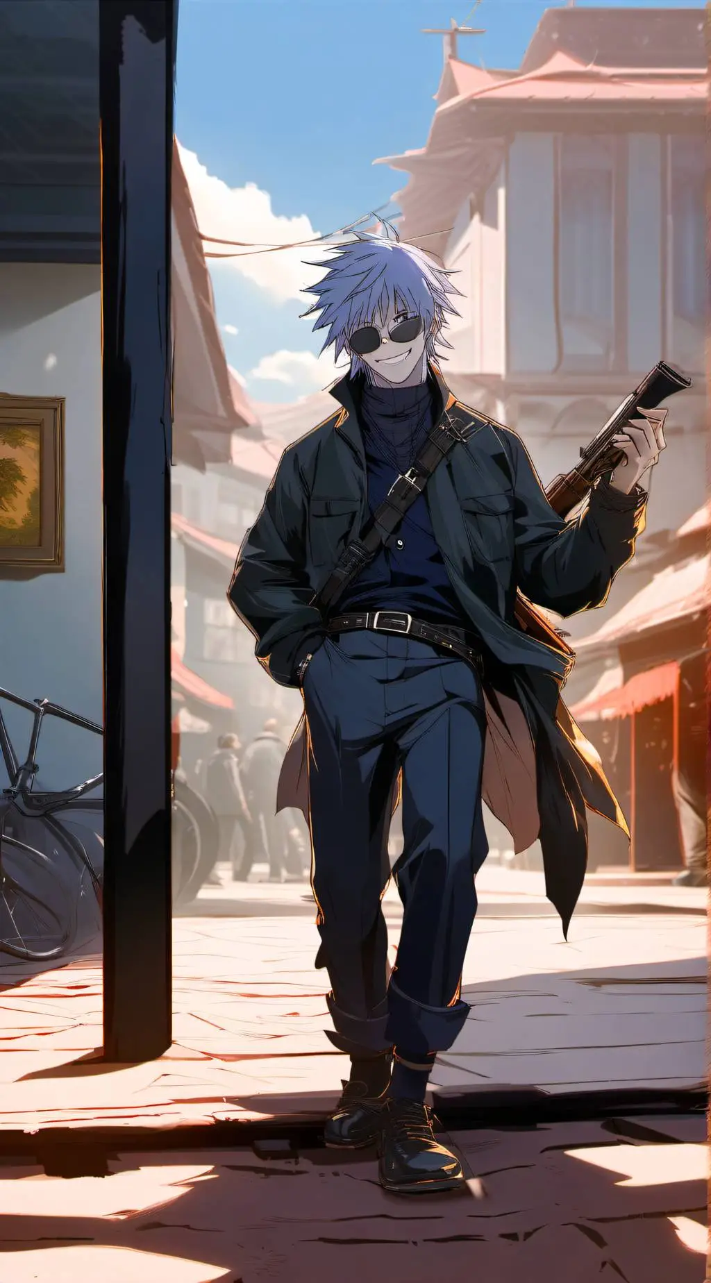 ai character: weird gojo background