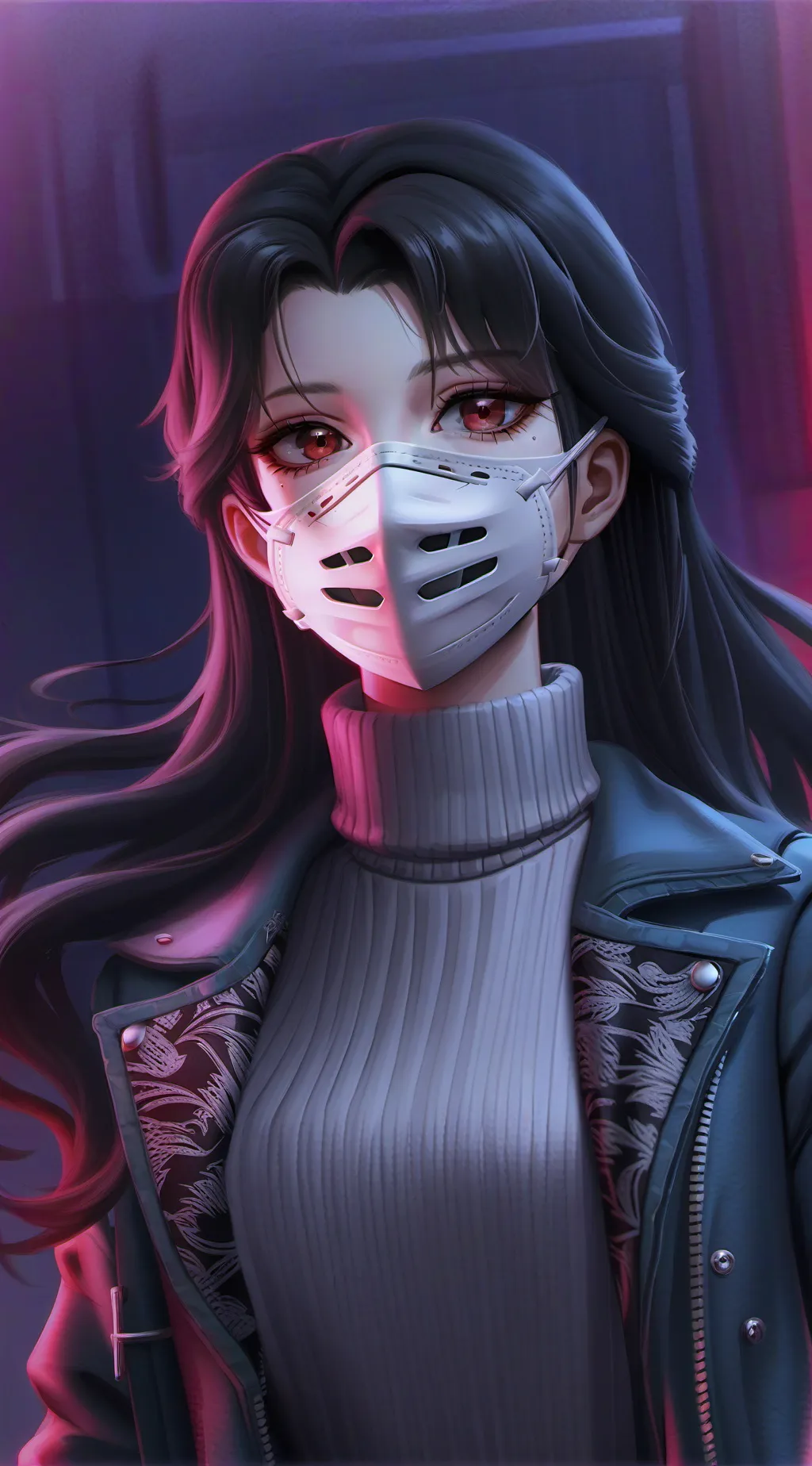 ai character: Kuchisake-onna background