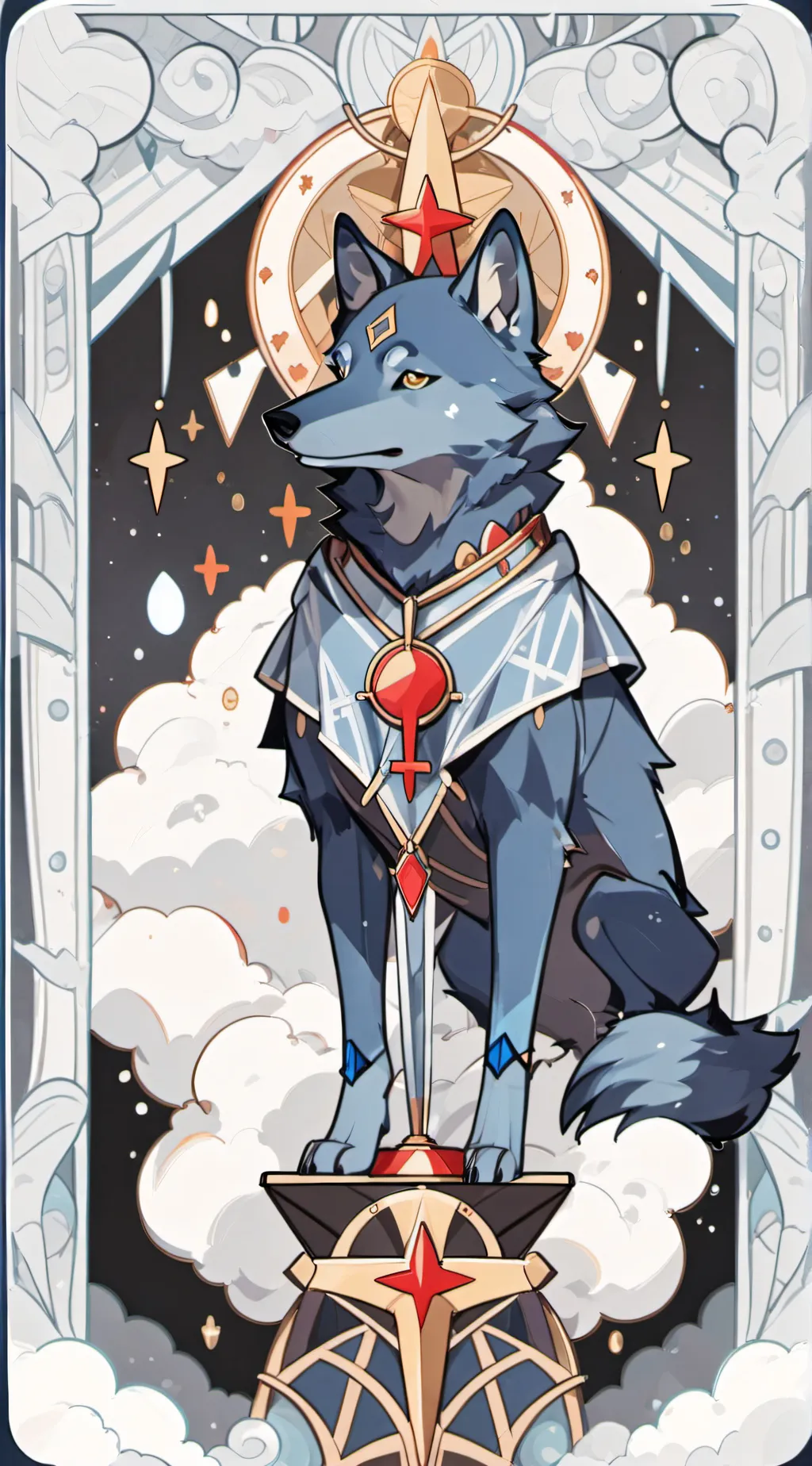 ai character: Bella the wolf background