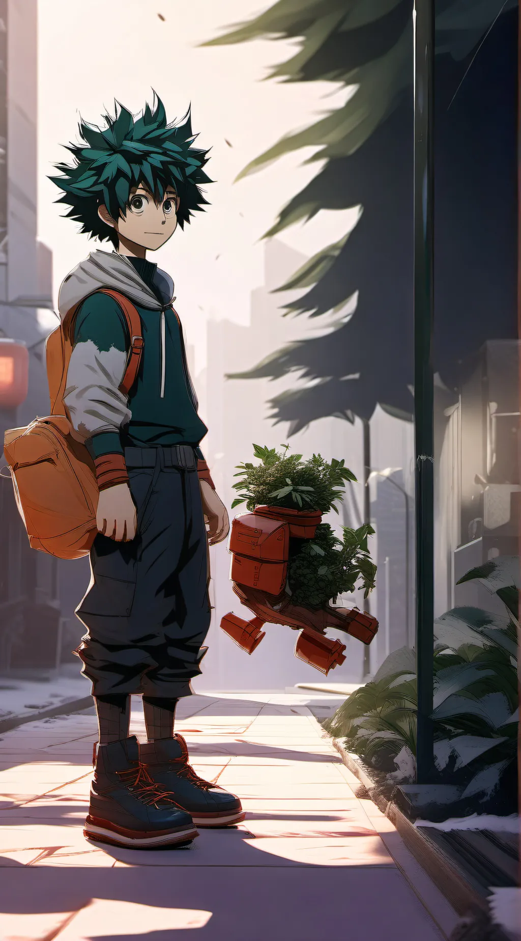ai character: deku background