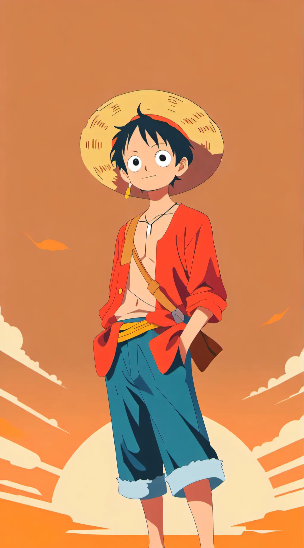 ai character: Luffy background