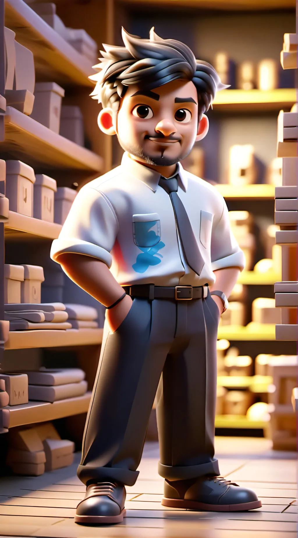 ai character: Roblox story background