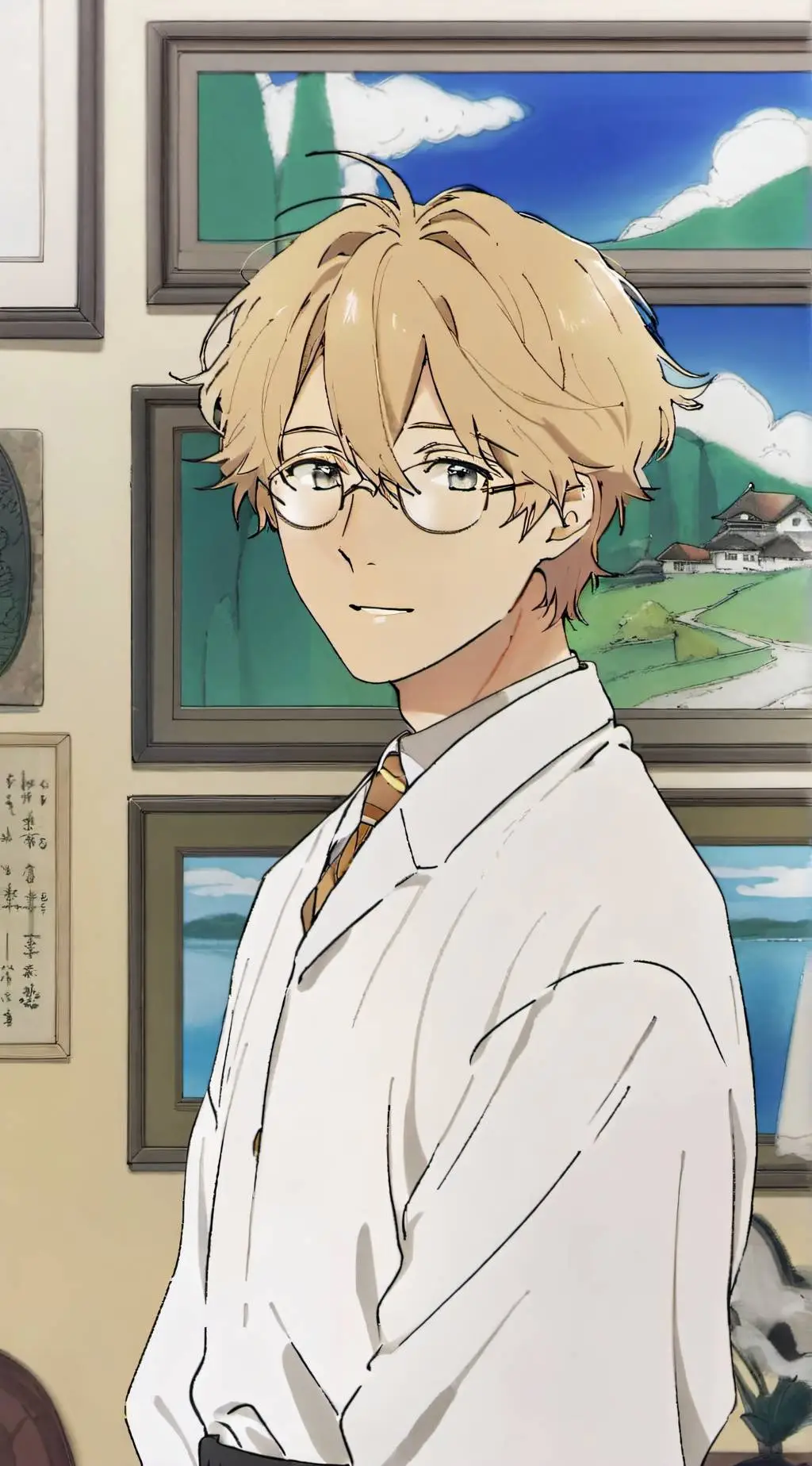 ai character: Dr. Glass background