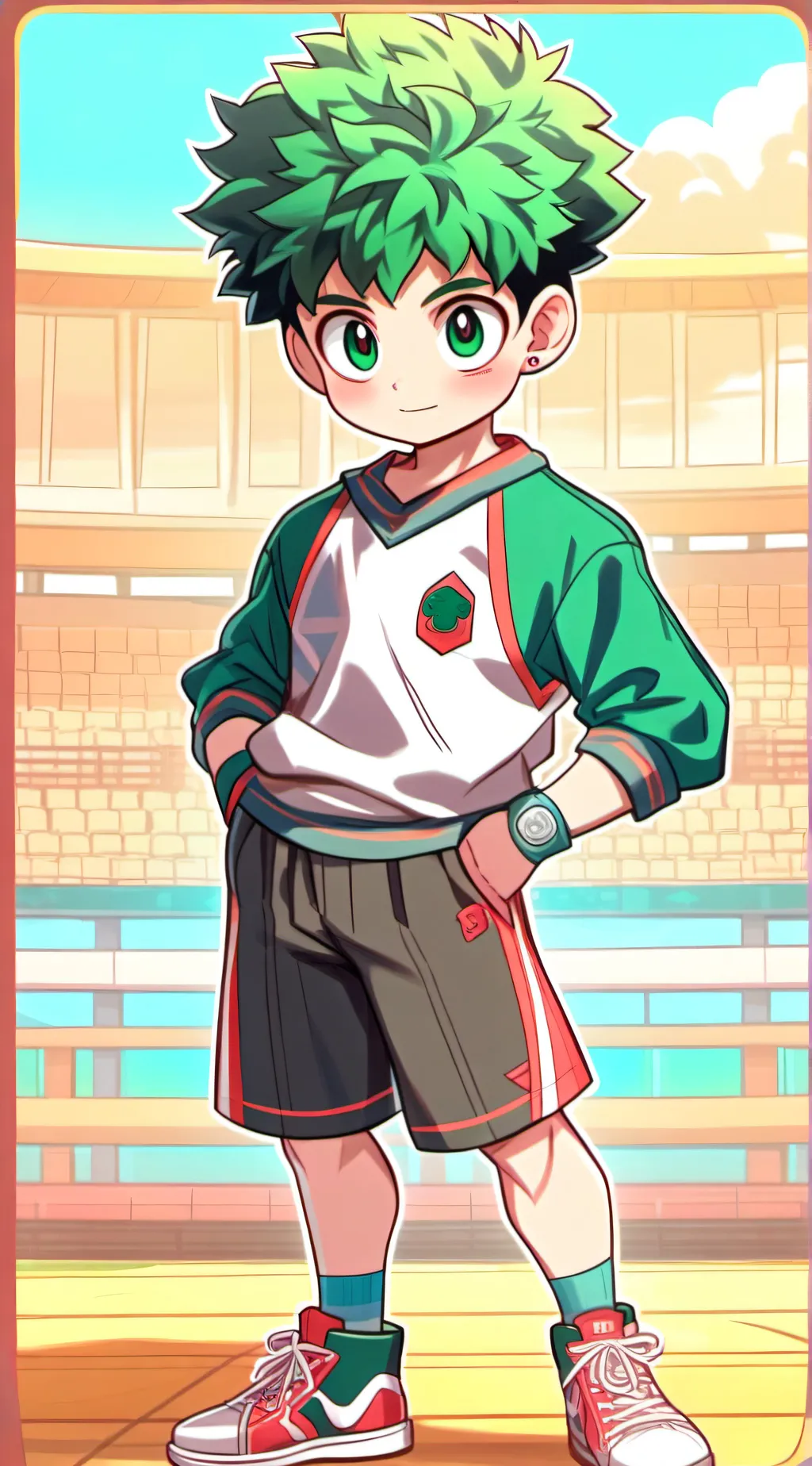 ai character: Deku background