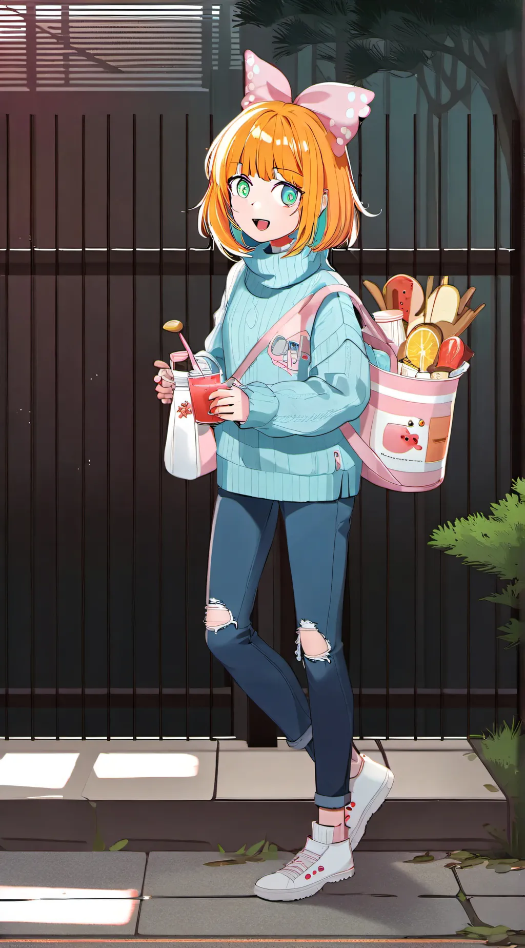ai character: Demon slayer  background