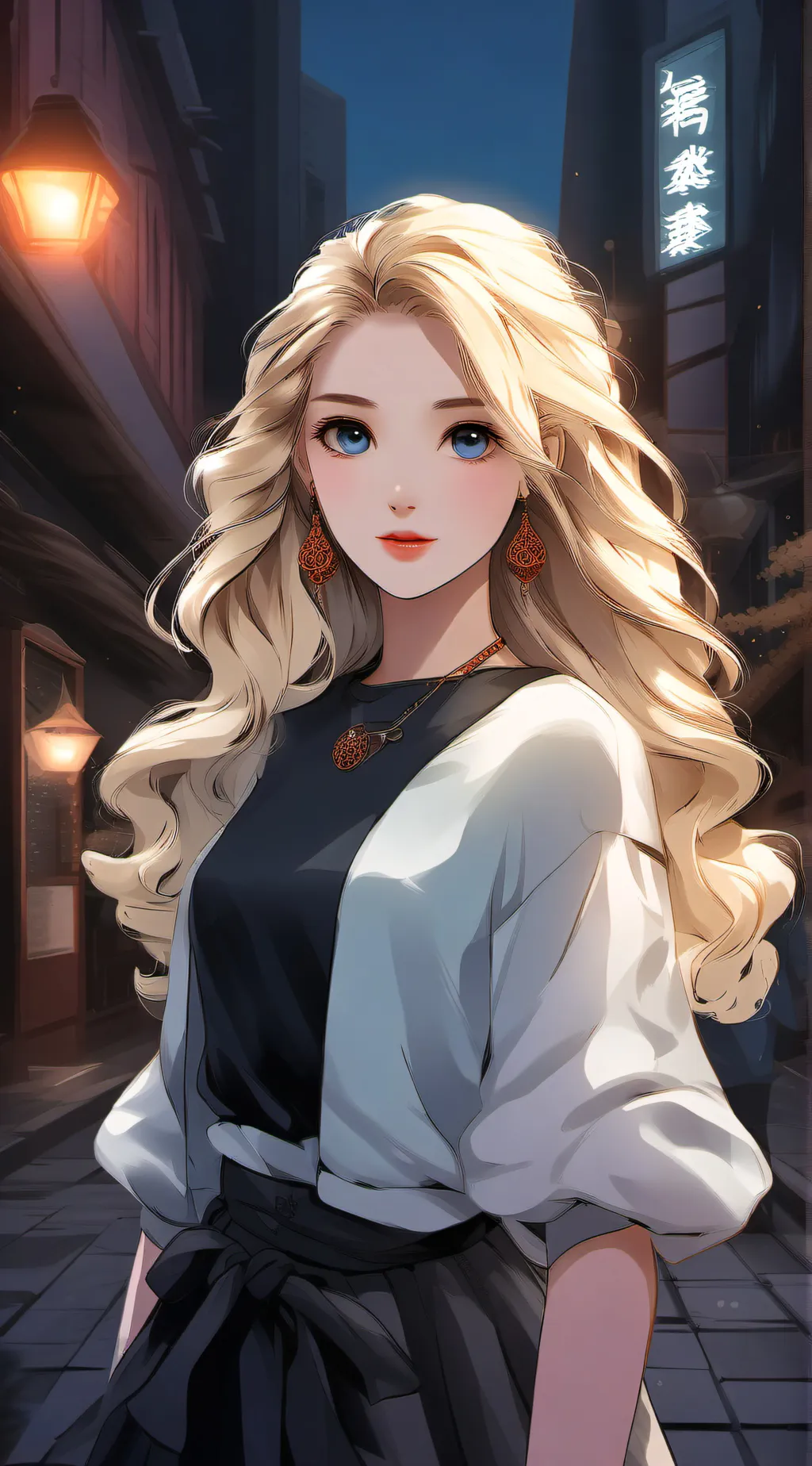 ai character: Eva  background