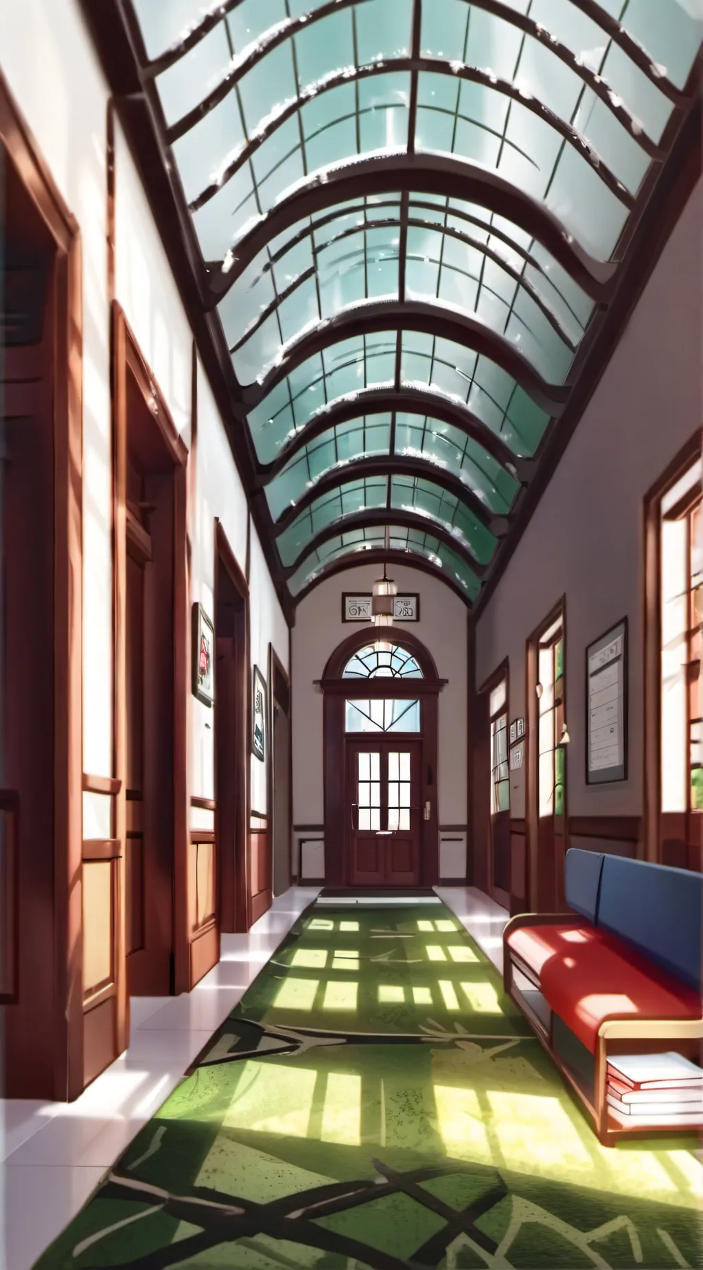 ai character: mha dorms at night background