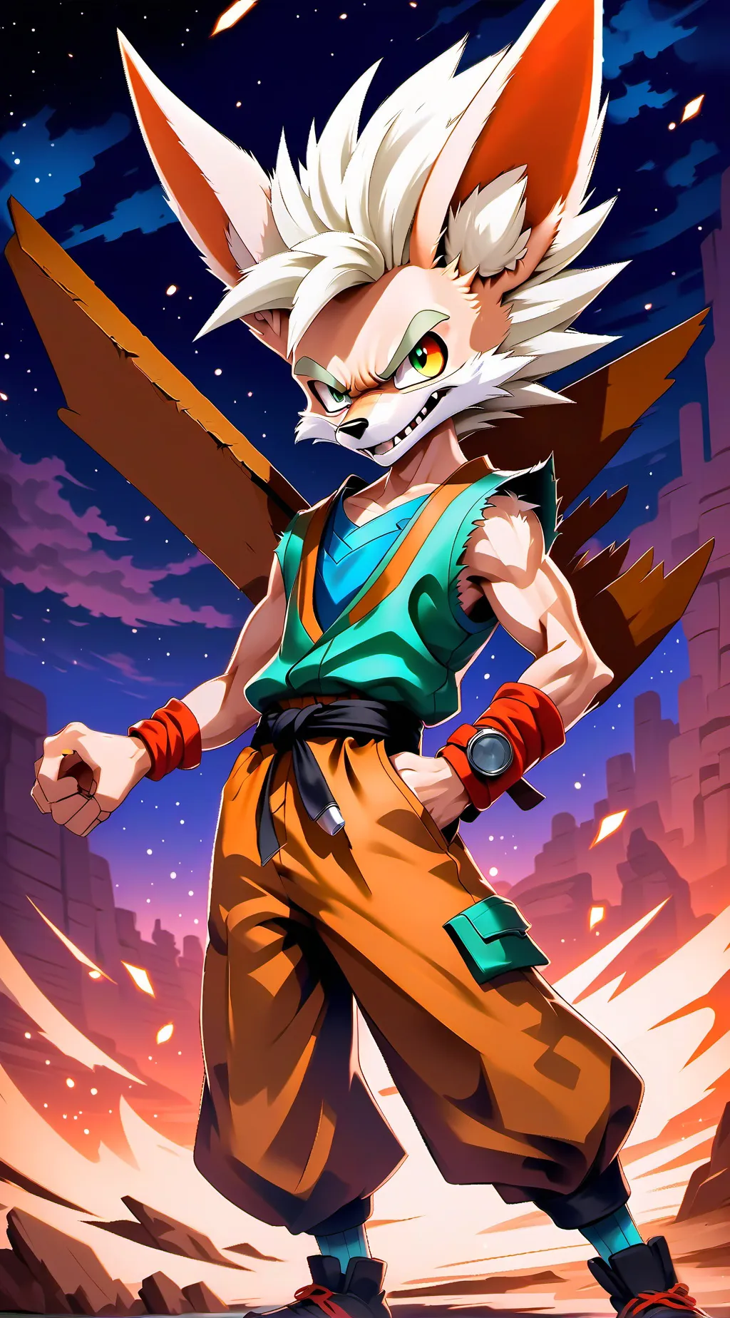 ai character: (Wile E) Bakugo background
