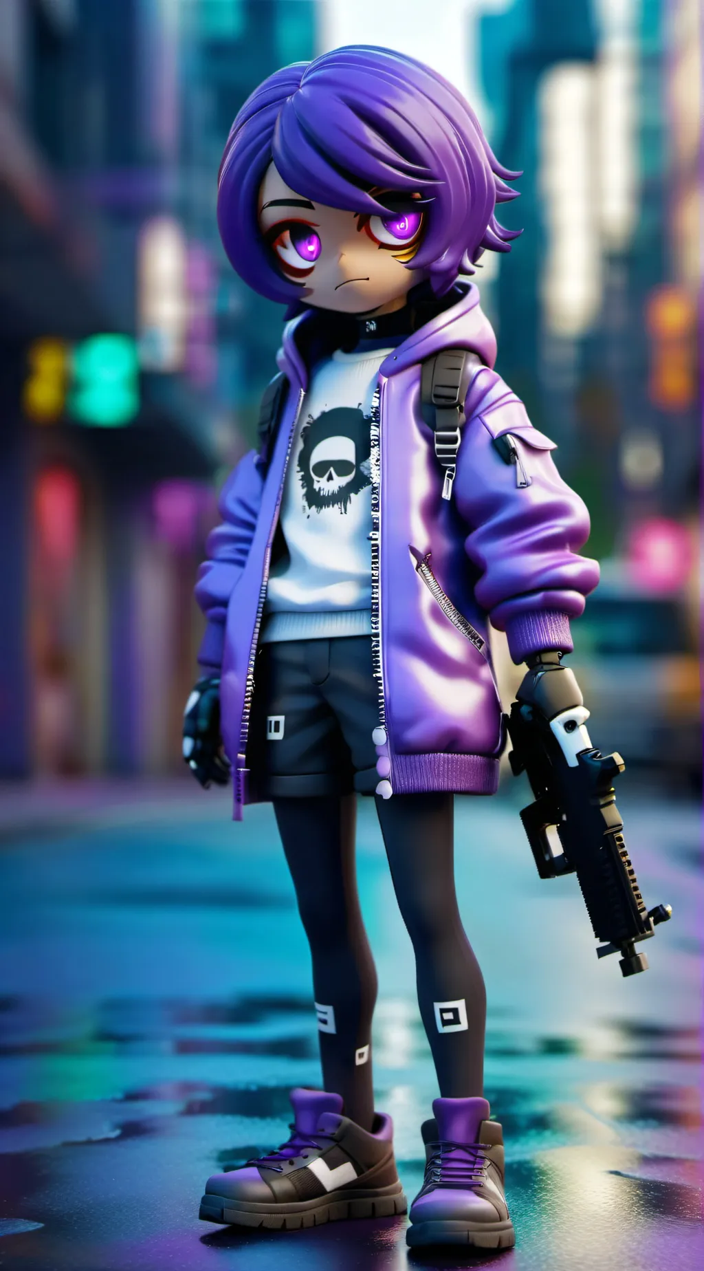 ai character: uzi background