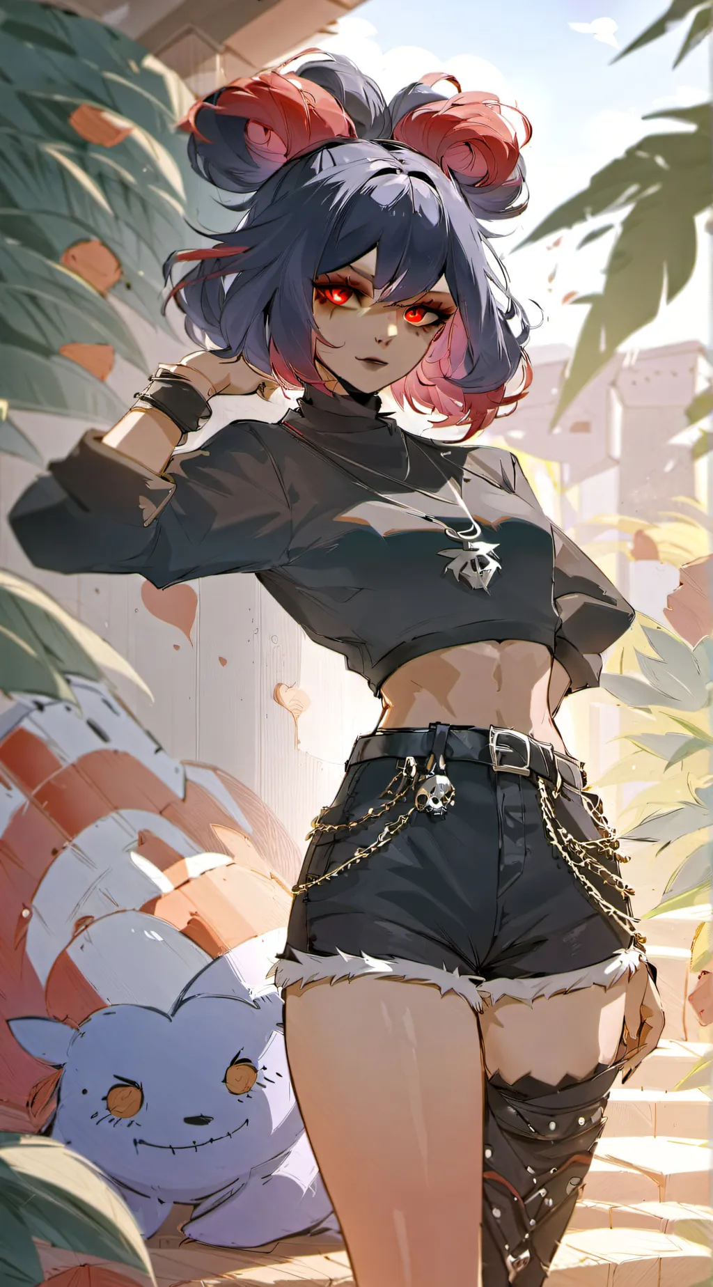 ai character: Monica  background