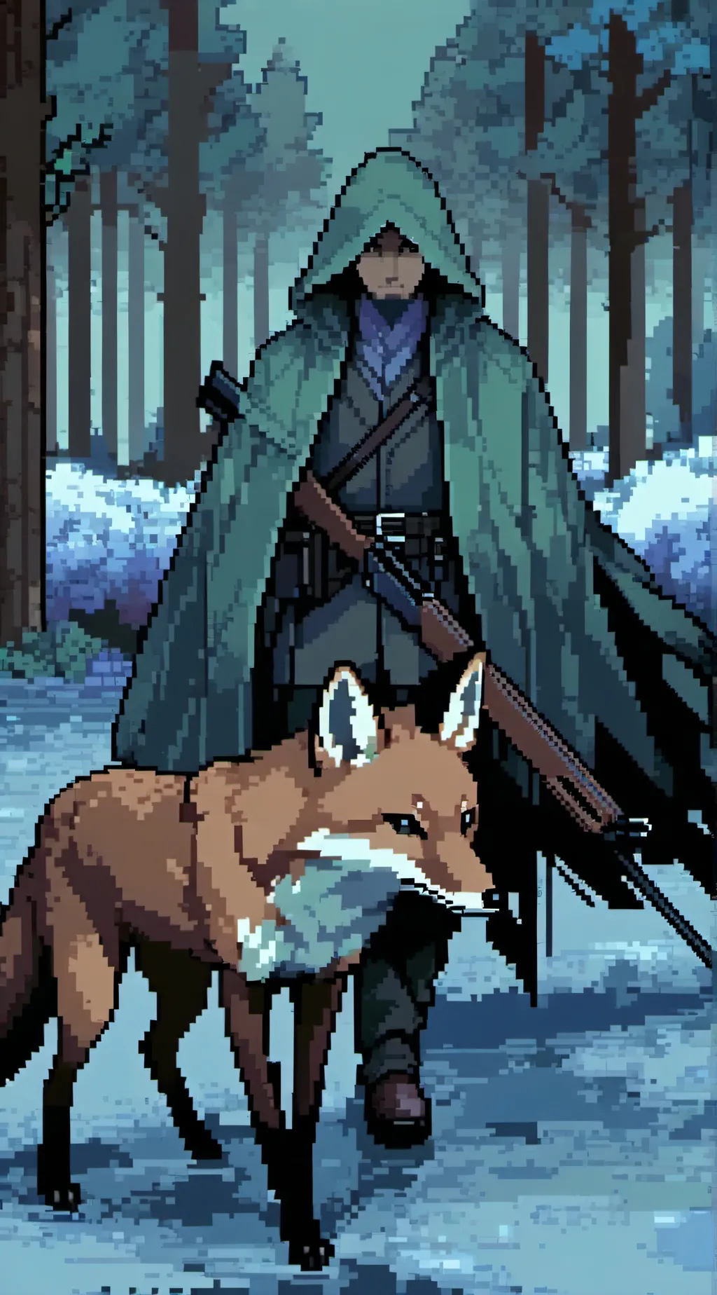 ai character: Fox hunting background