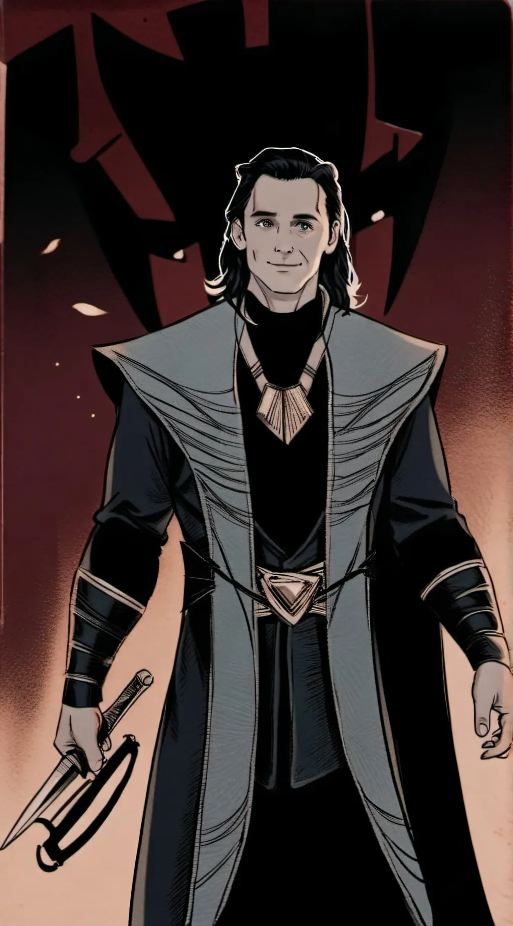 ai character: Loki Odinson background