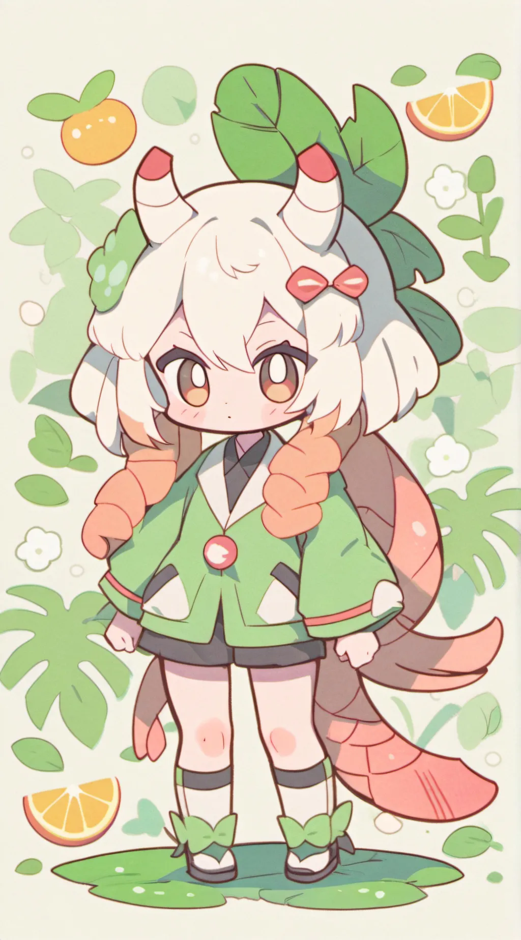 ai character: Shrimpo background