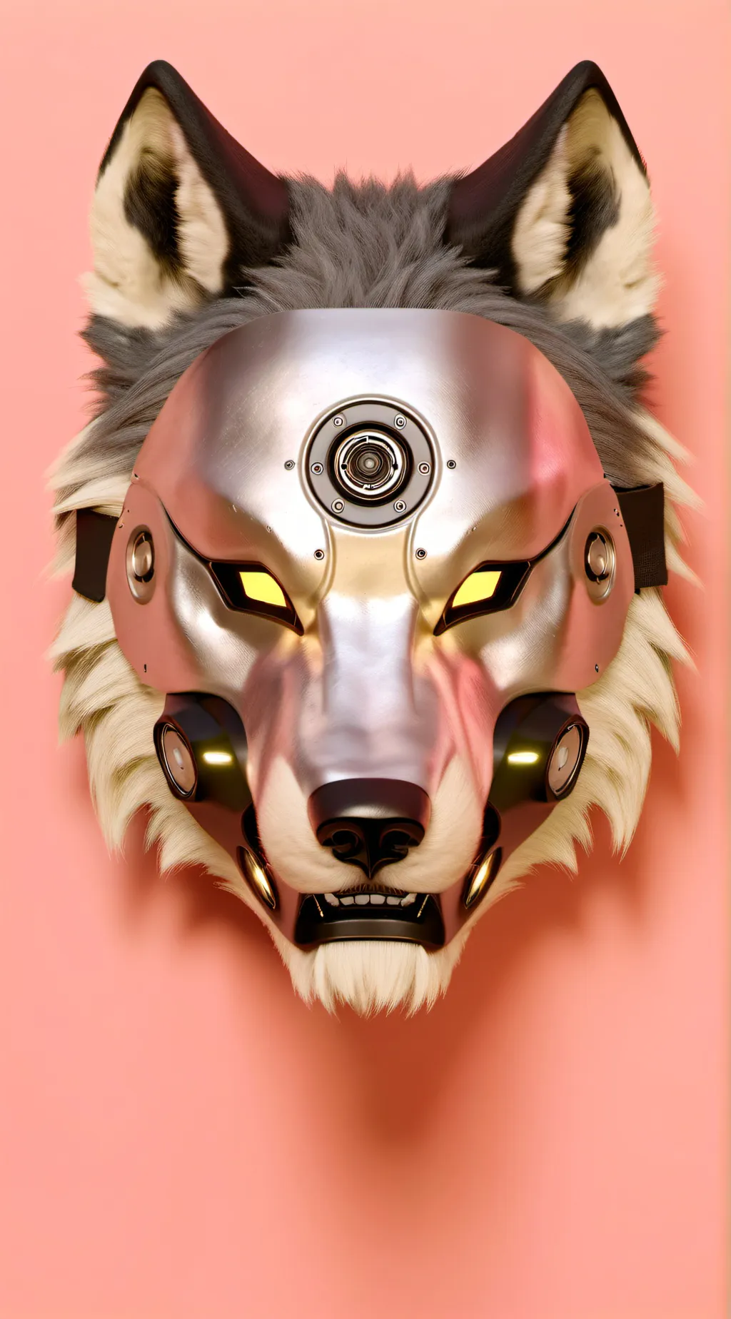 ai character: Protogen mask background