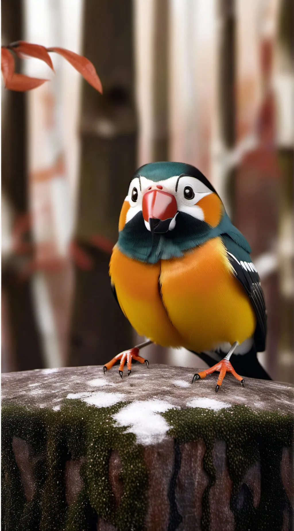 ai character: bird jzck background