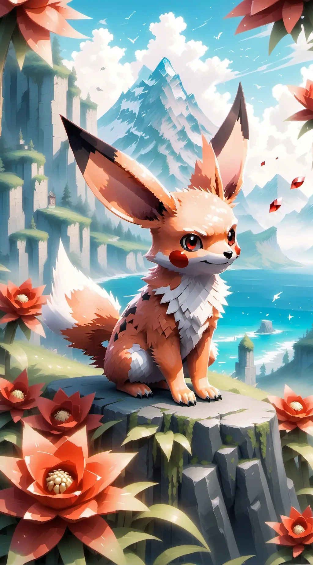 ai character: Pikachu background