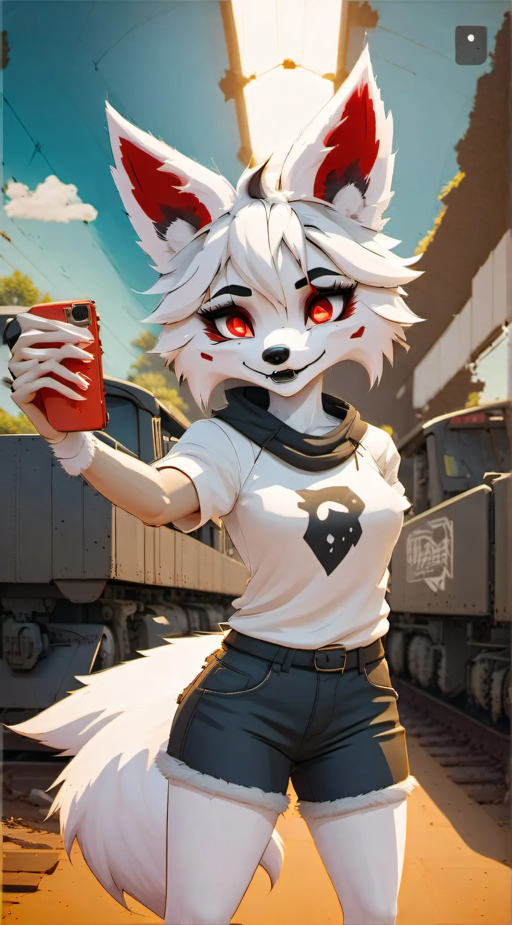 ai character: Carrie Freight  background