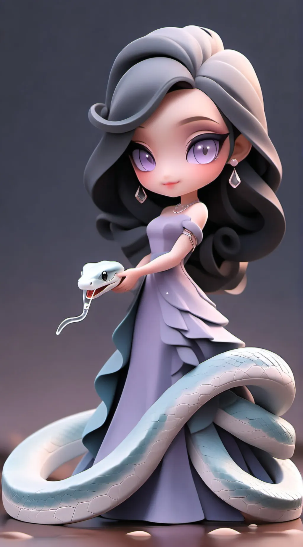 ai character: Lilac background