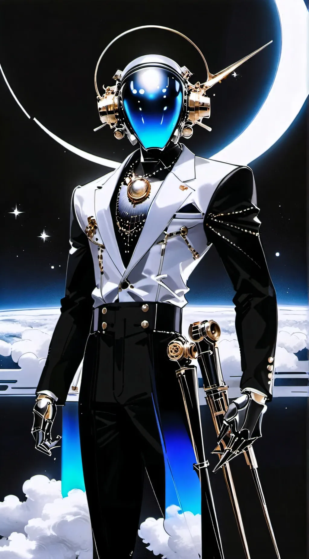 ai character: space man background