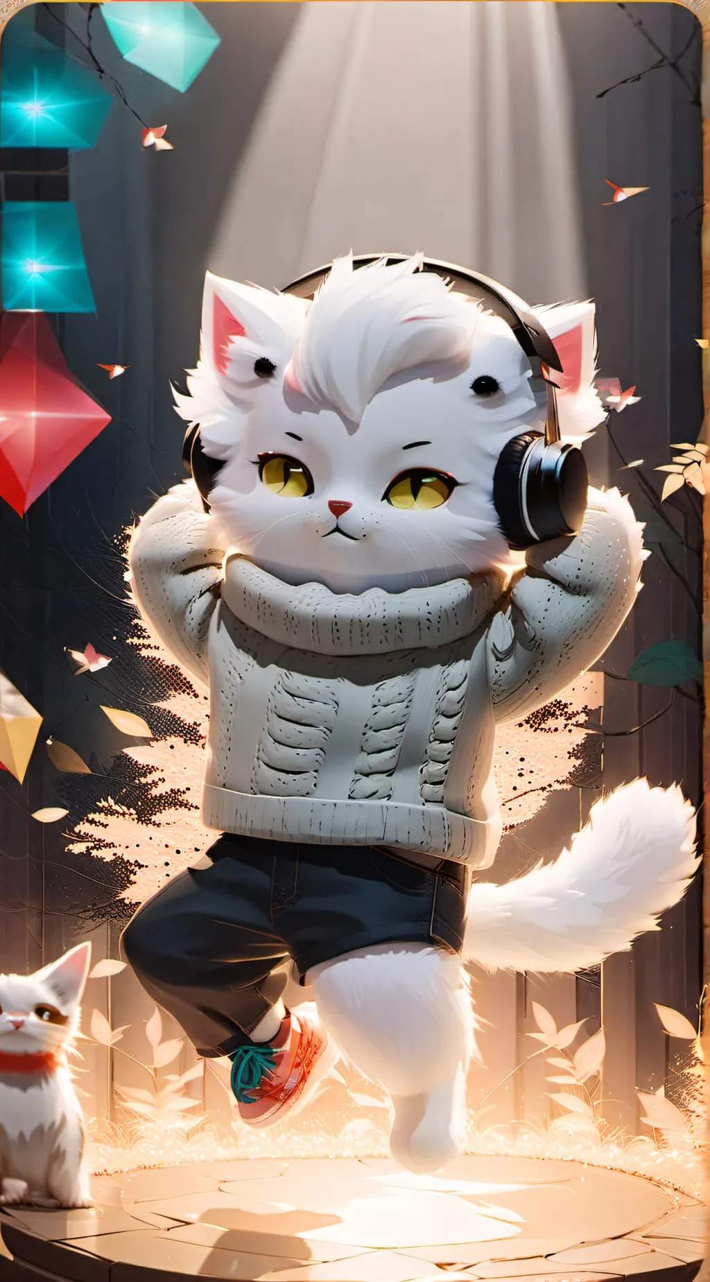 ai character: Snow boi background
