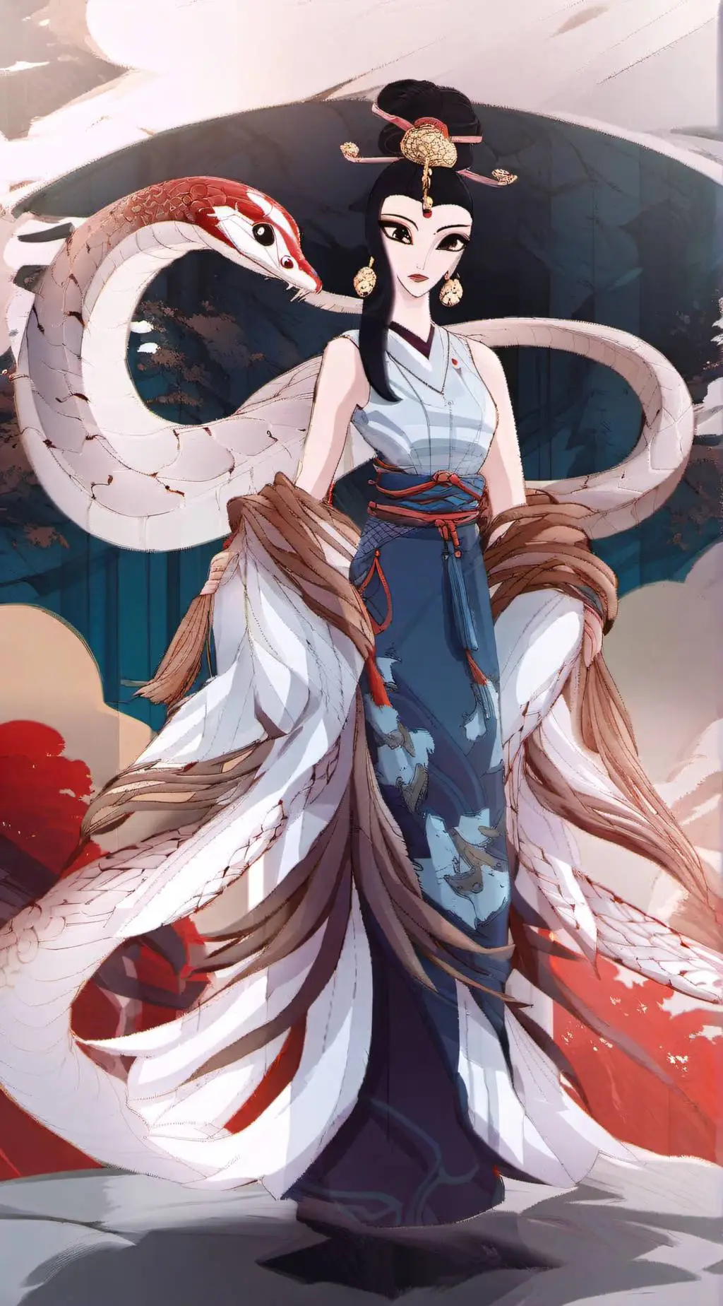 ai character: 蛇精 background