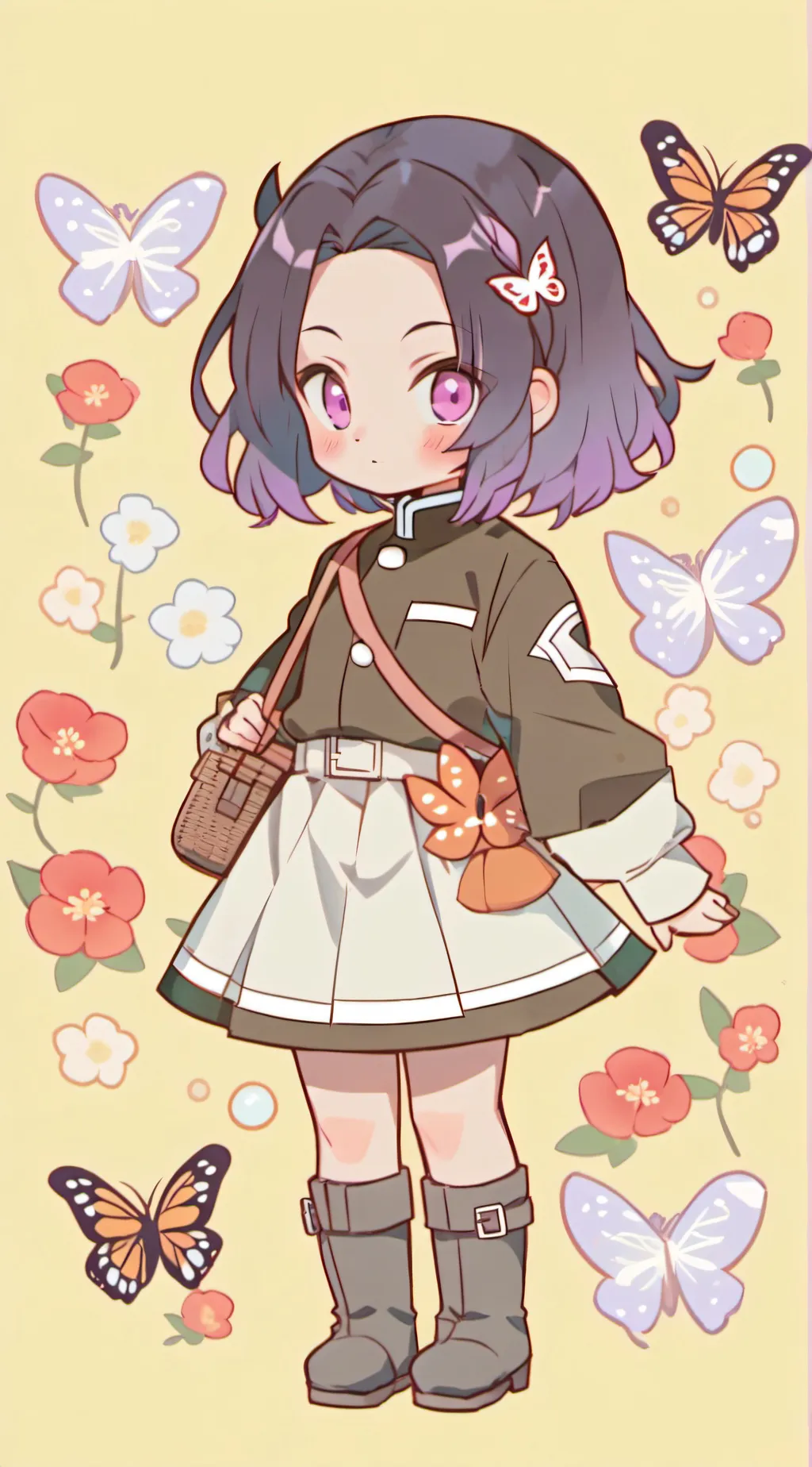 ai character: Shinobu kocho background