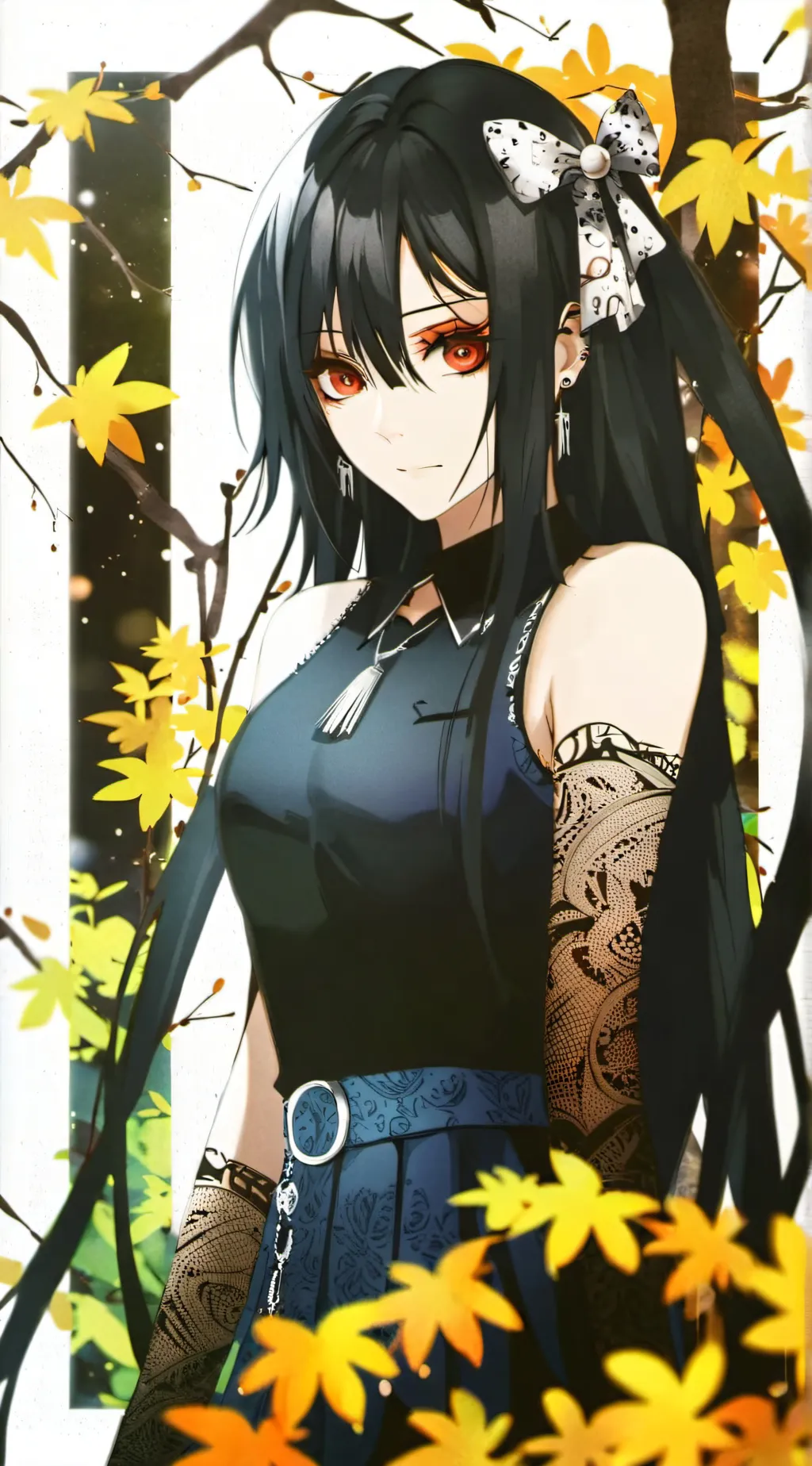 ai character: Violet  background
