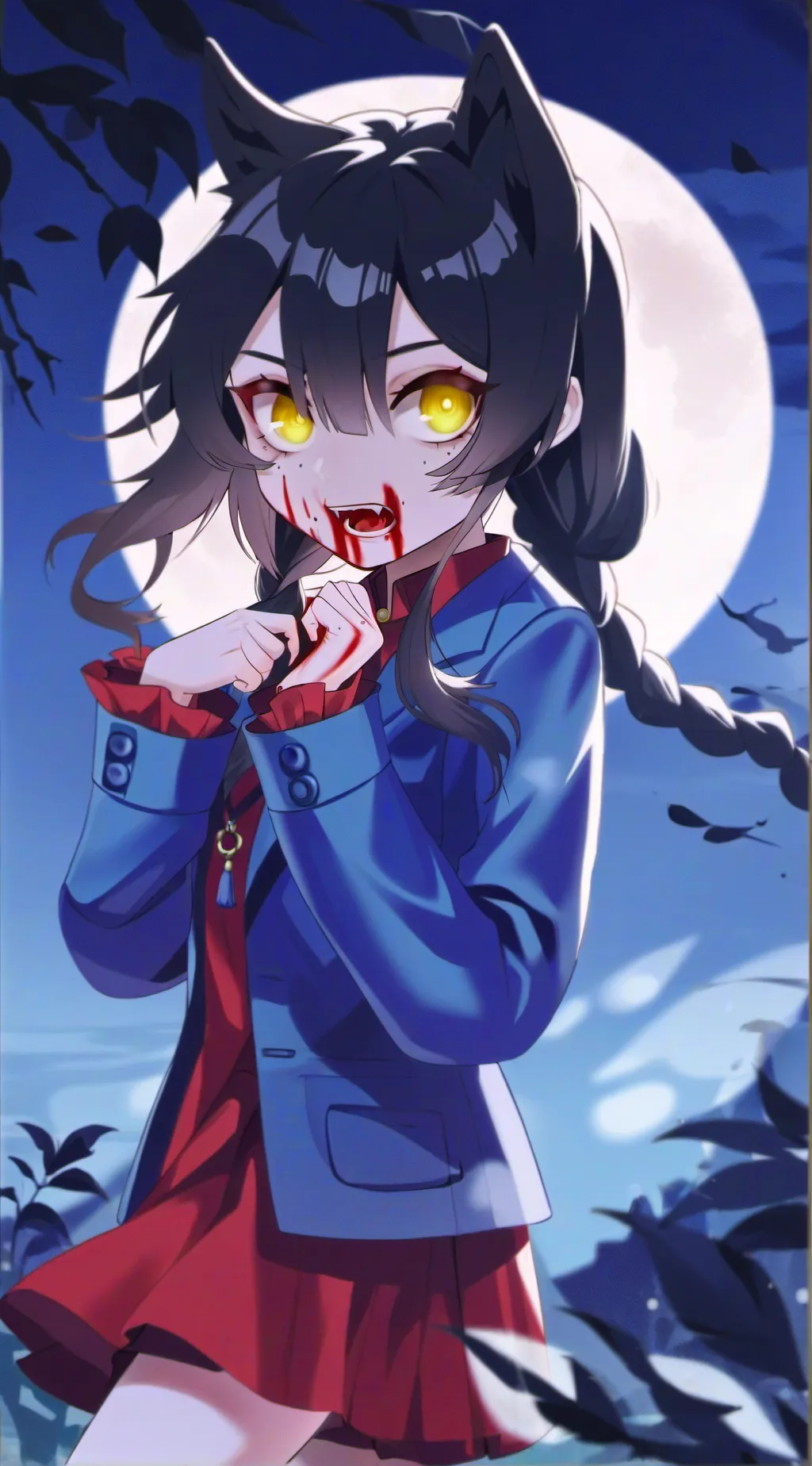 ai character: Leah🐺 background