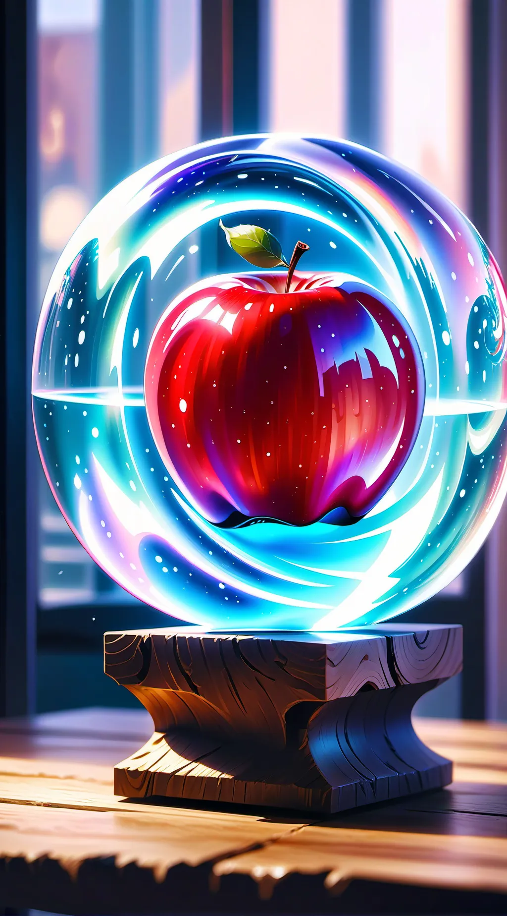 ai character: Talking apple🍎 background