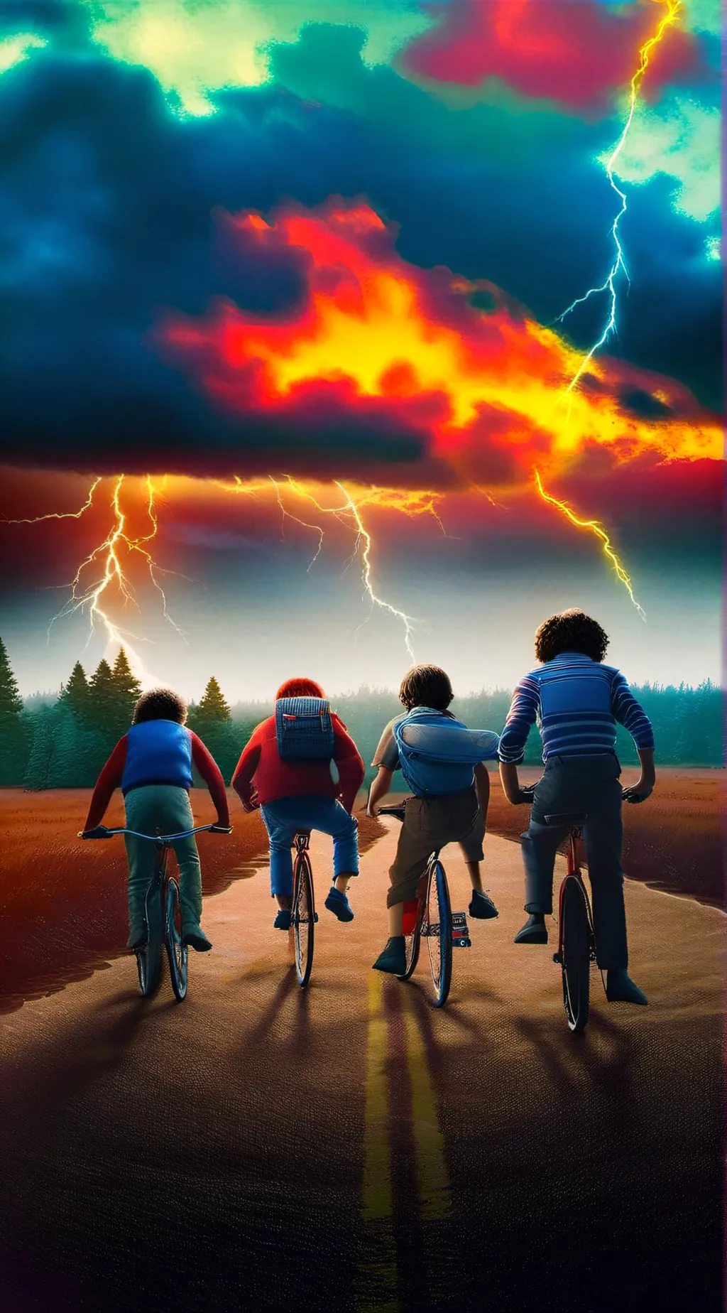 ai character: Stranger Things background
