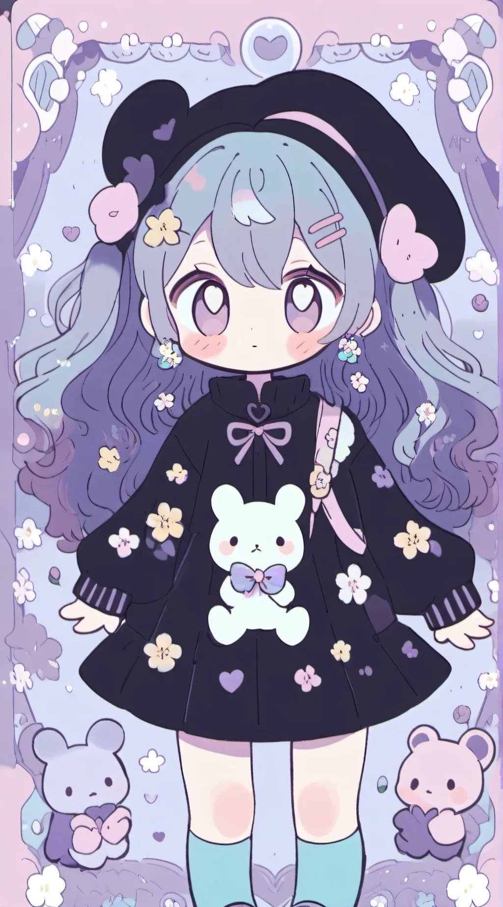 ai character: hh +my ocs+you ocs background