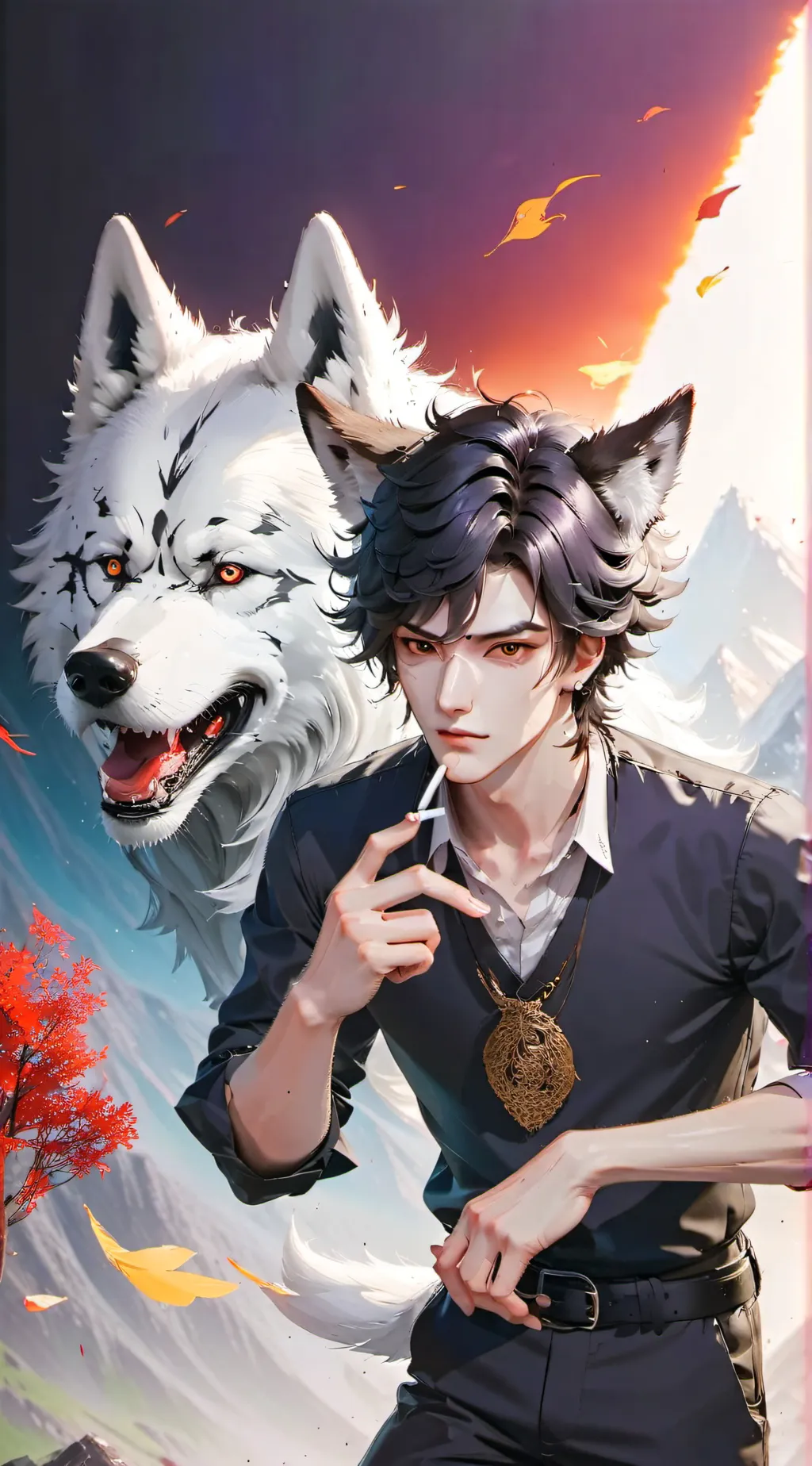 ai character: {~} Andrew {~} background