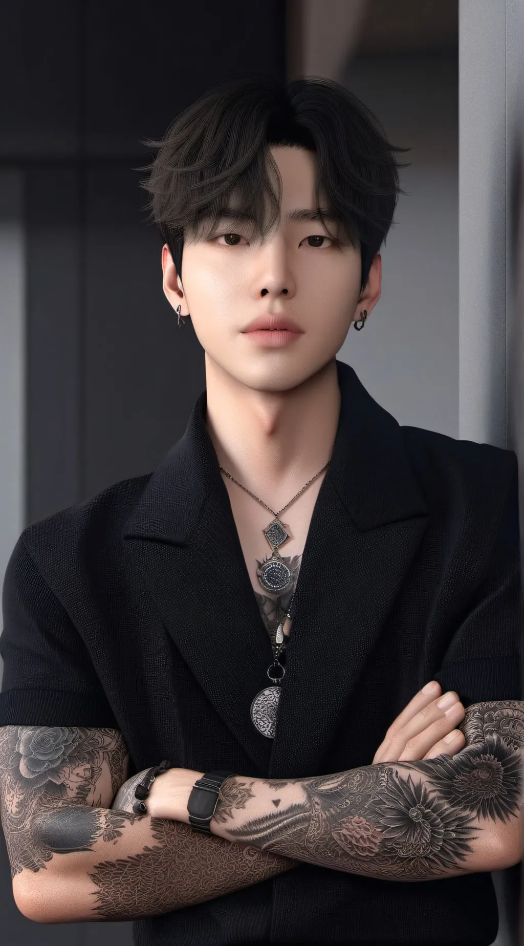 ai character: Minjun background
